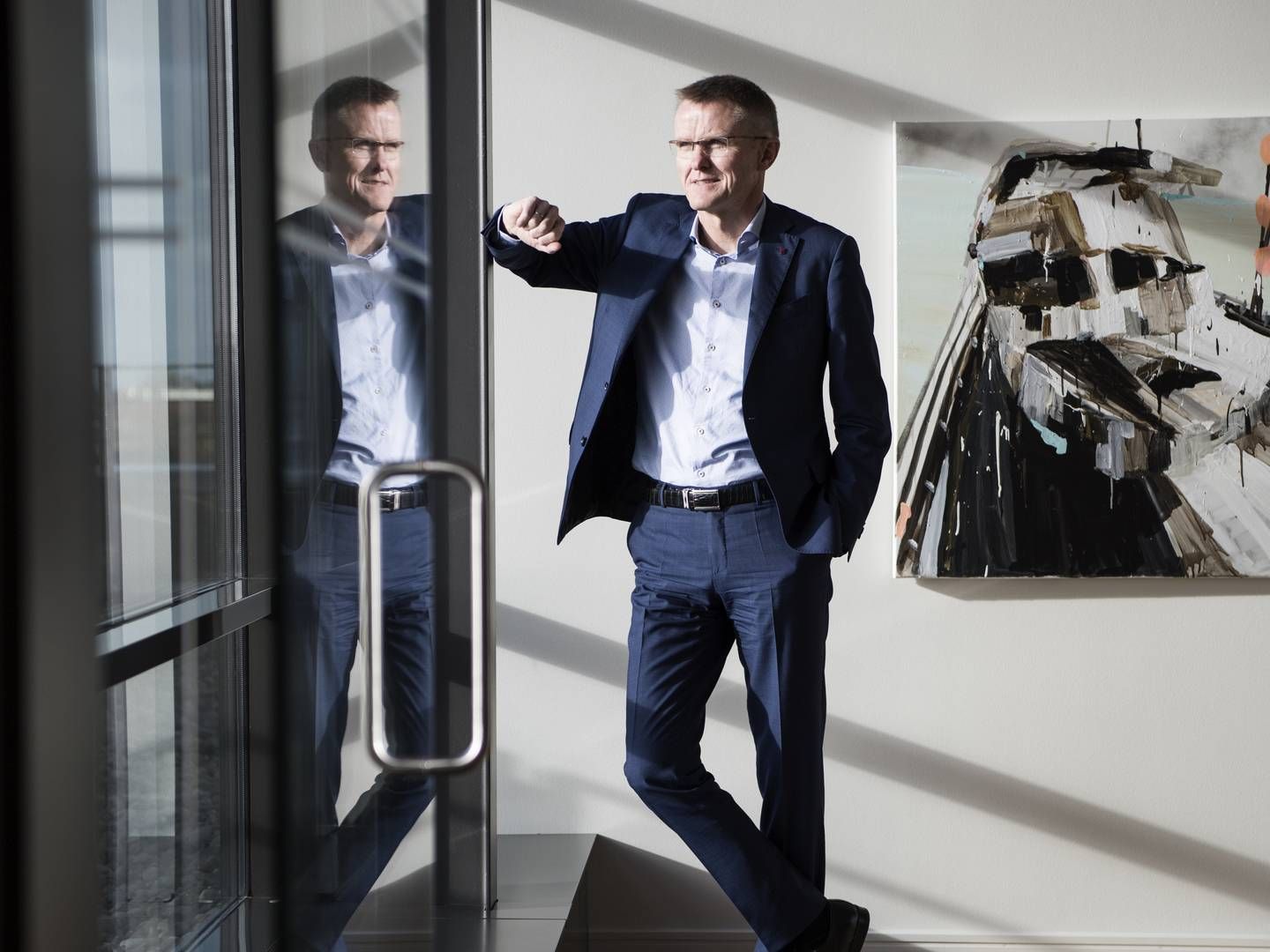 Spar Nord med adm. direktør Lasse Nyby i spidsen blev storaktionær i Danske Andelskassers Bank (DAB) i 2018 og har siden forsøgt at overtage banken - foreløbigt uden held. | Foto: Gregers Tycho/ERH