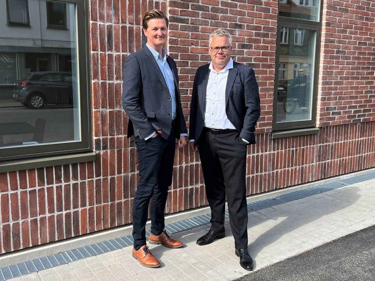 Peter Agentoft, advokat og stifter af Agentoft Advokater (tv.), og Jens Roesgaard, direktør i Roesgaard. | Foto: PR