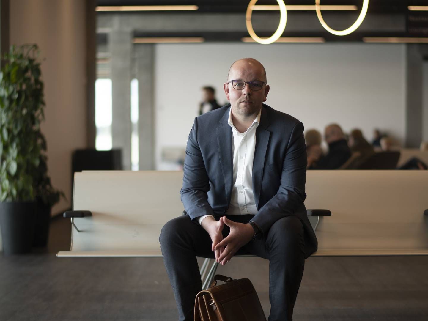 Det var helt planlagt, at der skulle ny kapital ind i lufthavnen på et tidspunkt, fortæller Brian Worm, adm. direktør i Aarhus Airport. | Foto: Mads Andreas Frost/JPA