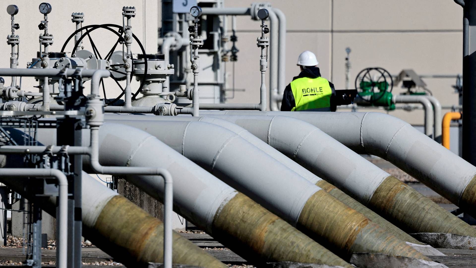 I årets løb er leverancerne af gas fra Rusland svundet ind, og aktuelt er der helt lukket for gassen gennem gasrørledningen Nord Stream 1 i Tyskland | Foto: HANNIBAL HANSCHKE/REUTERS / X02197