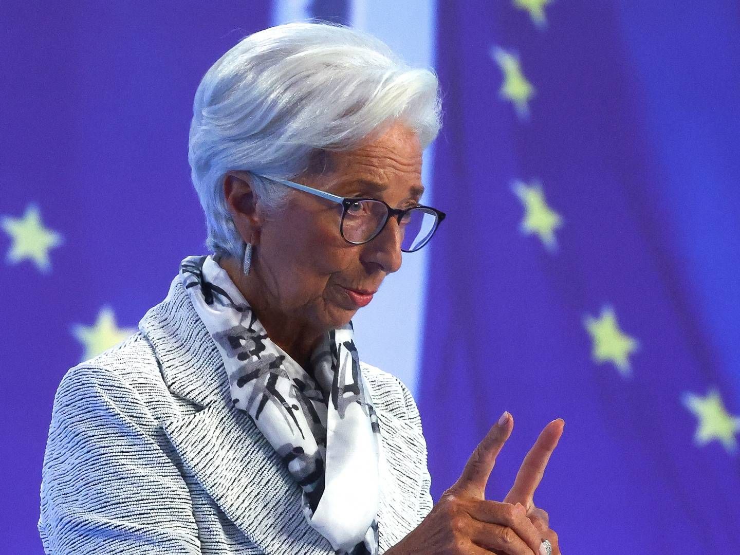 ECB's øverste chef, Christine Lagarde, varslede torsdag, at yderligere rentestigninger kan være en realitiet ved de næste mange rentemøder. | Foto: Kai Pfaffenbach/Reuters/Ritzau Scanpix