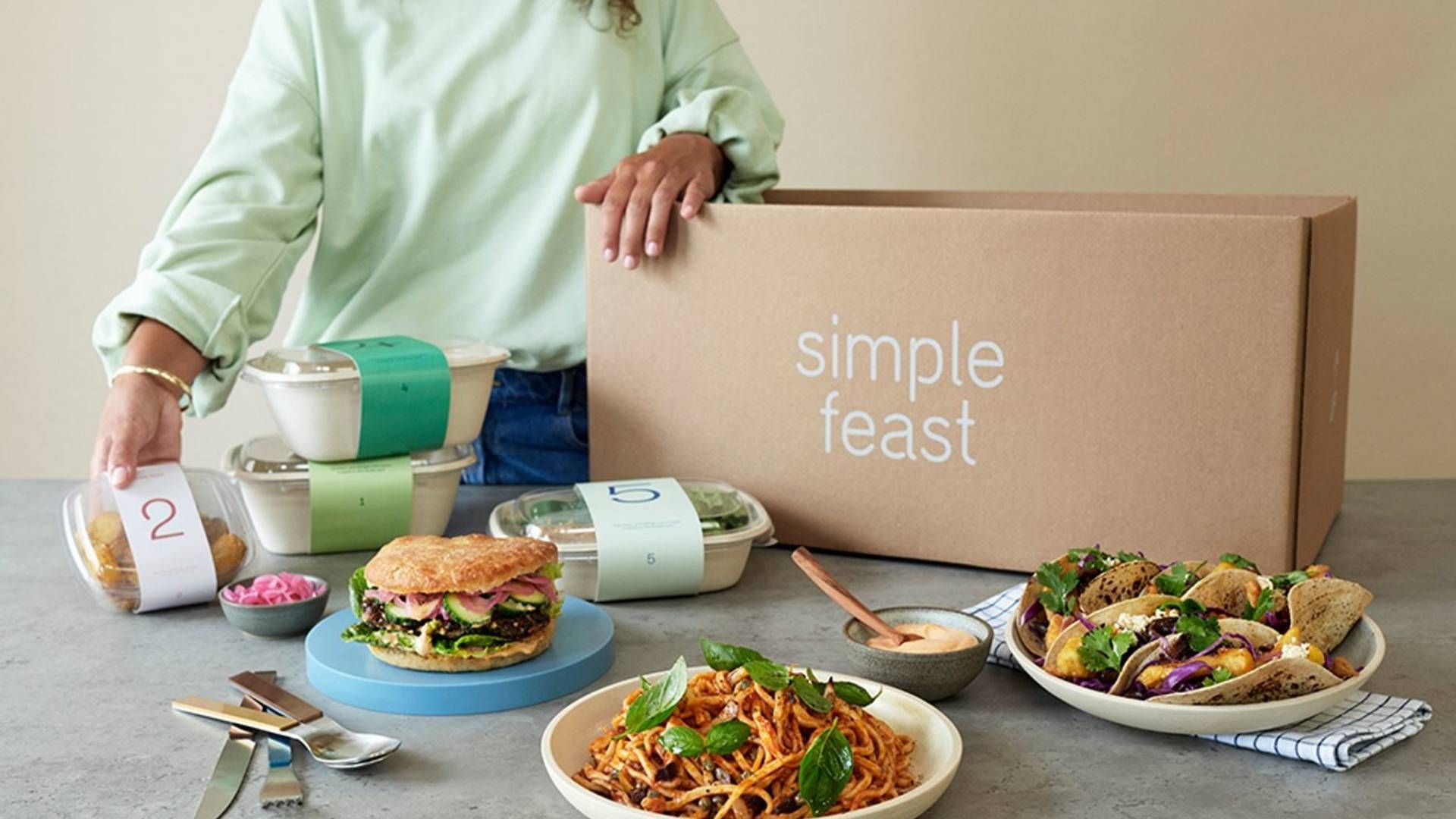 Simple Feast, der leverer veganske og vegetariske måltidskasser og dagligvarer, blev erklæret konkurs 7. september 2022. | Foto: PR/Simple Feast