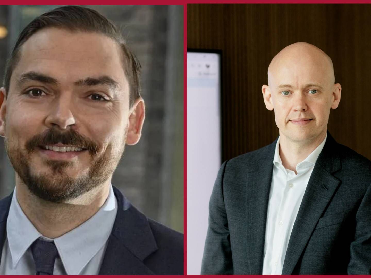 Danske Bank Asset Management's Head of Quant and Overlay Jasper Riis and CIO Thomas Otbo. | Photo: PR / Danske Bank