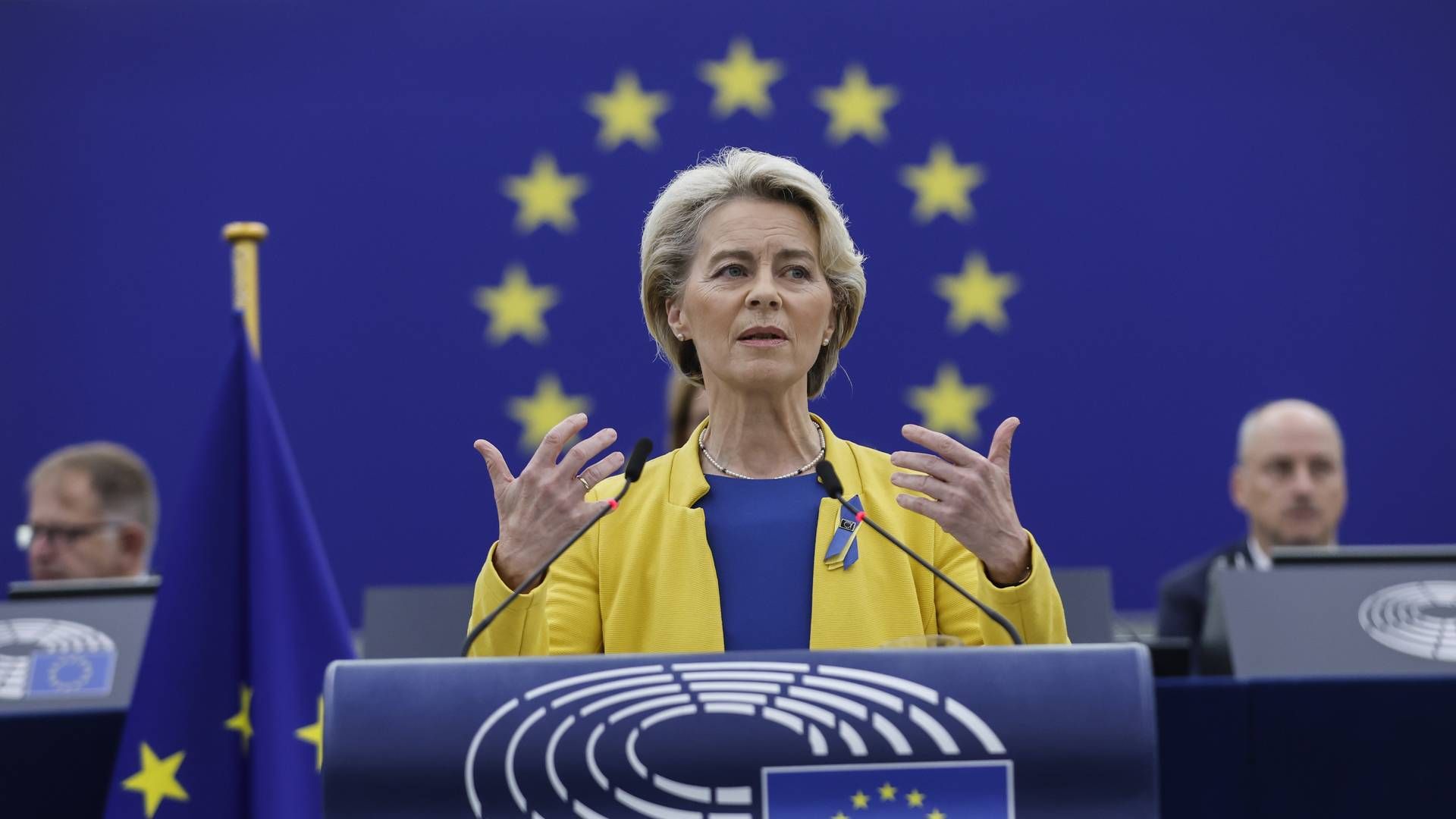 EU-kommissionsformand Ursula von der Leyen. | Foto: Jean-Francois Badias/AP