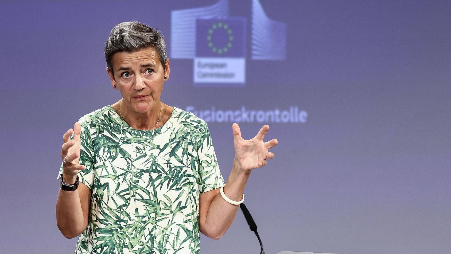 Den bøde, som EU-konkurrencekommissær Margrethe Vestager udstedte til Google, bliver ikke annulleret af EU-Retten. | Foto: Kenzo Tribouillard/AFP / AFP