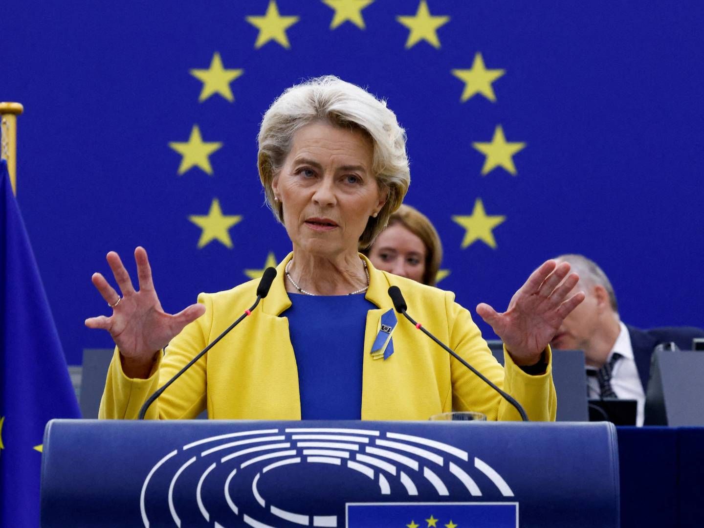EU-Kommissionsformand Ursula von der Leyen foreslår, at elprisen bliver afkoblet fra gassen. | Foto: Yves Herman/REUTERS / X00380