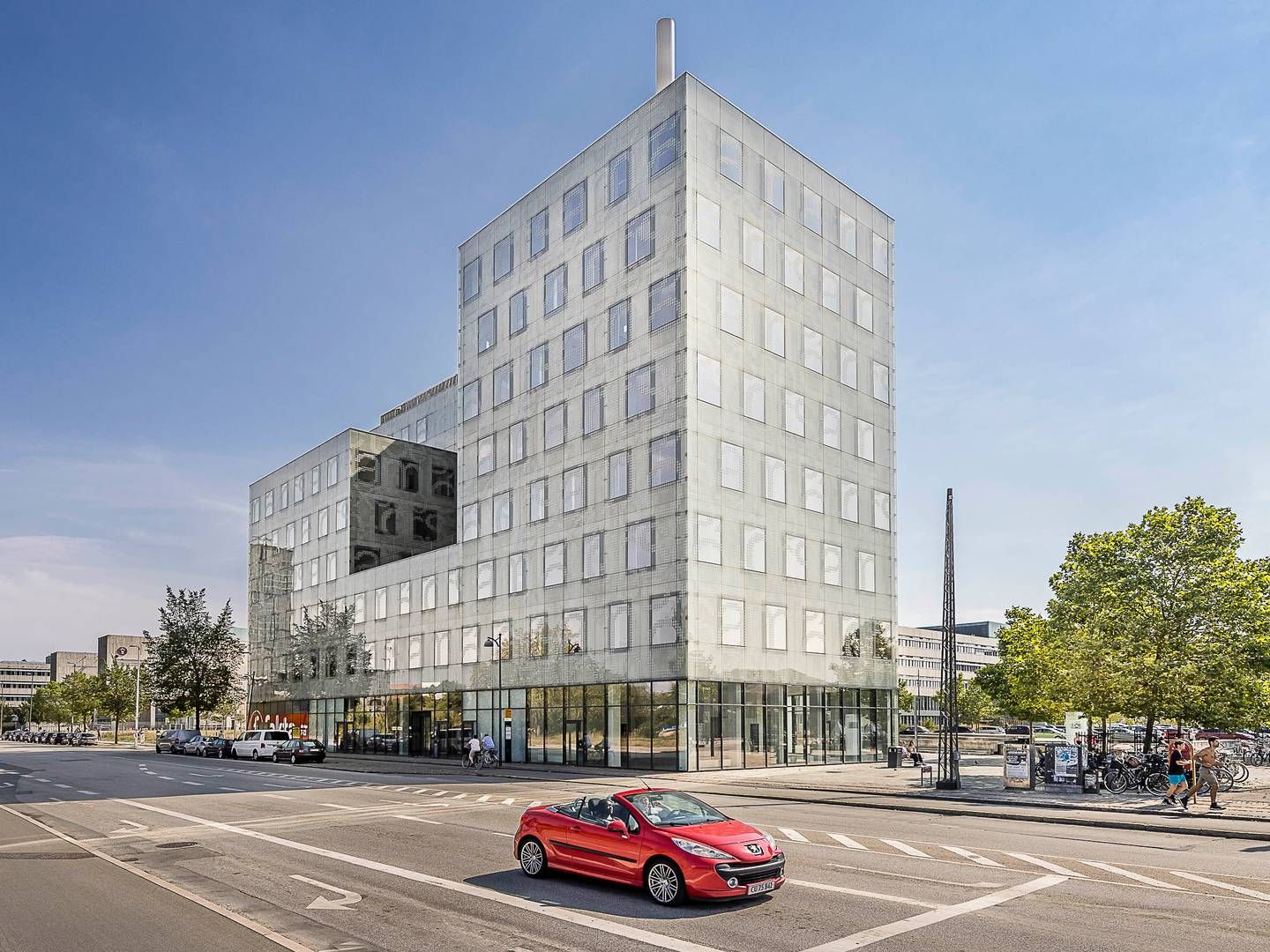 Den såkaldte Metropol-bygning ligger på Njalsgade tæt på hjørnet af Ørestads Boulevard i København. | Foto: PR