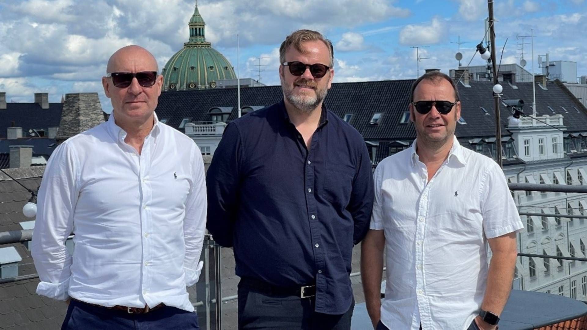 Fra venstre: Direktørerne i Scanbox, Kim William Beich og Thor Sigurjonsson, og direktør i Supersonic, Lars Mitch Fischermann | Foto: Pressfoto / Scanbox Entertainment