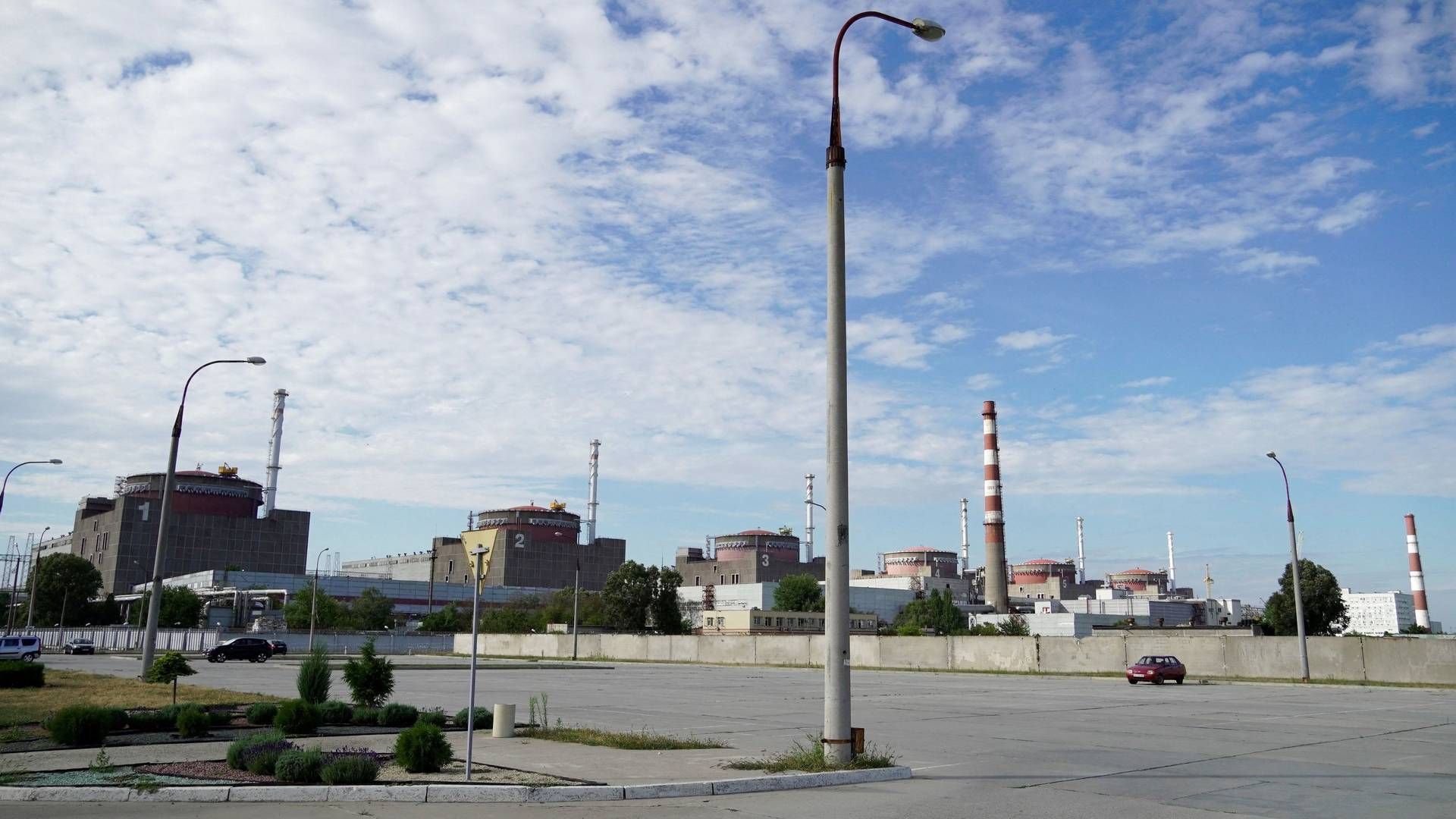 Atomkraftværk Zaporizjzja i Ukraine.