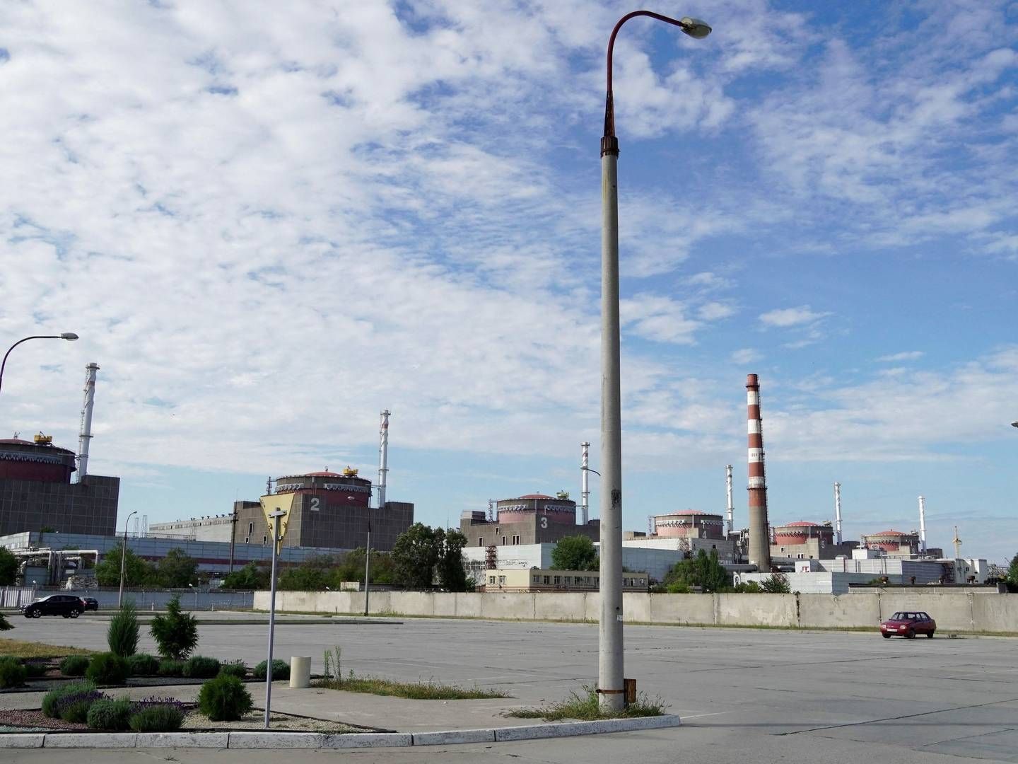 Atomkraftværk Zaporizjzja i Ukraine.