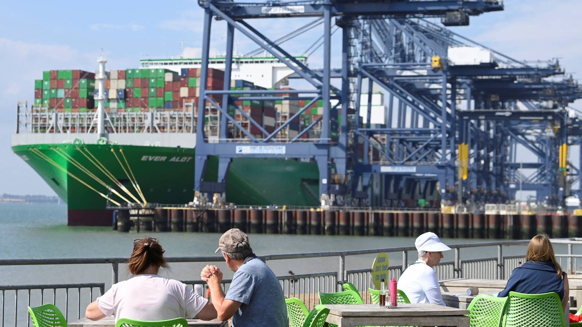 Containerhavnen i Felixstowe. | Foto: Toby Melville/Reuters/Ritzau Scanpix