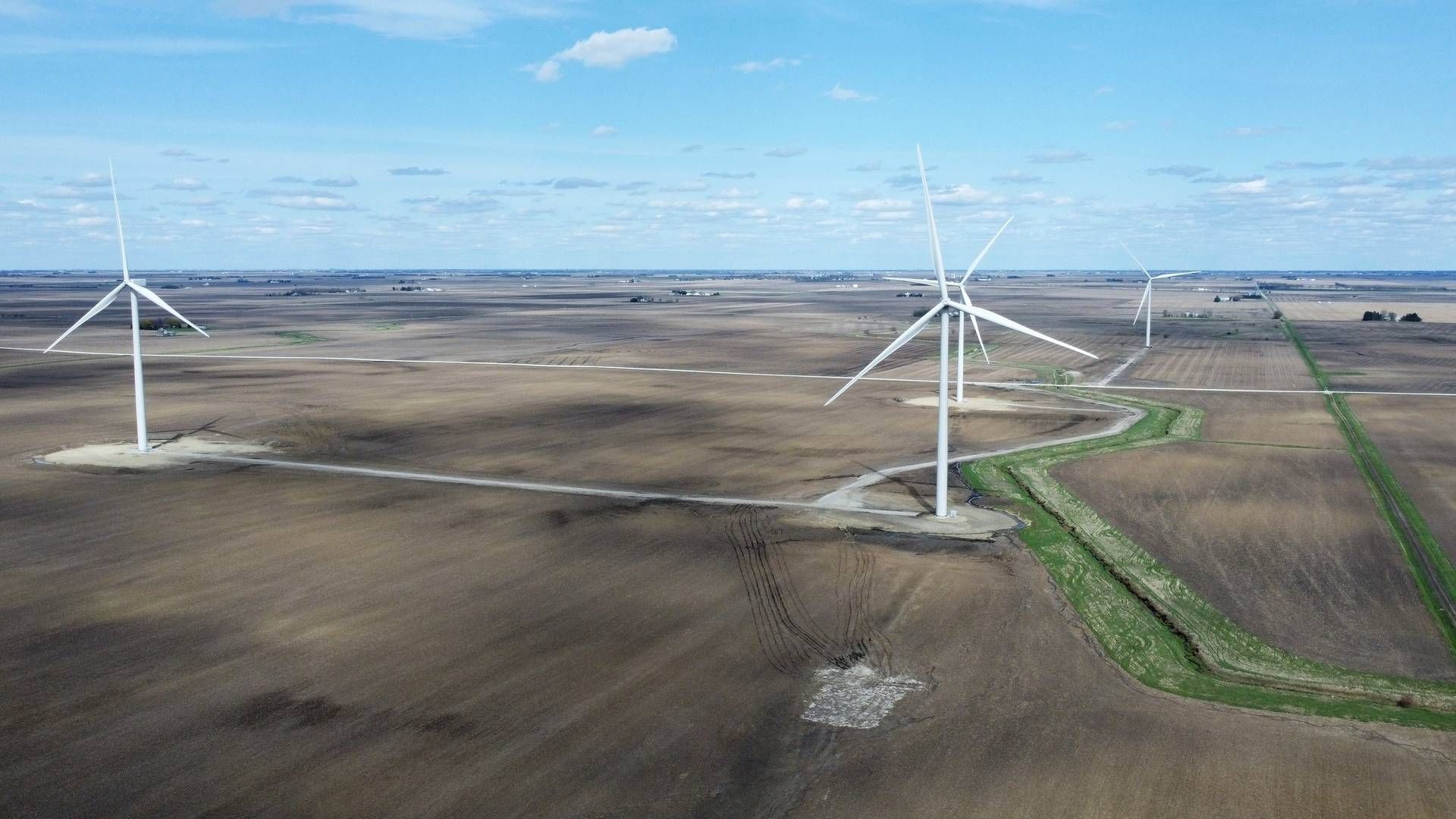 På billedet ses vindparken Ford County | Foto: PR Ørsted