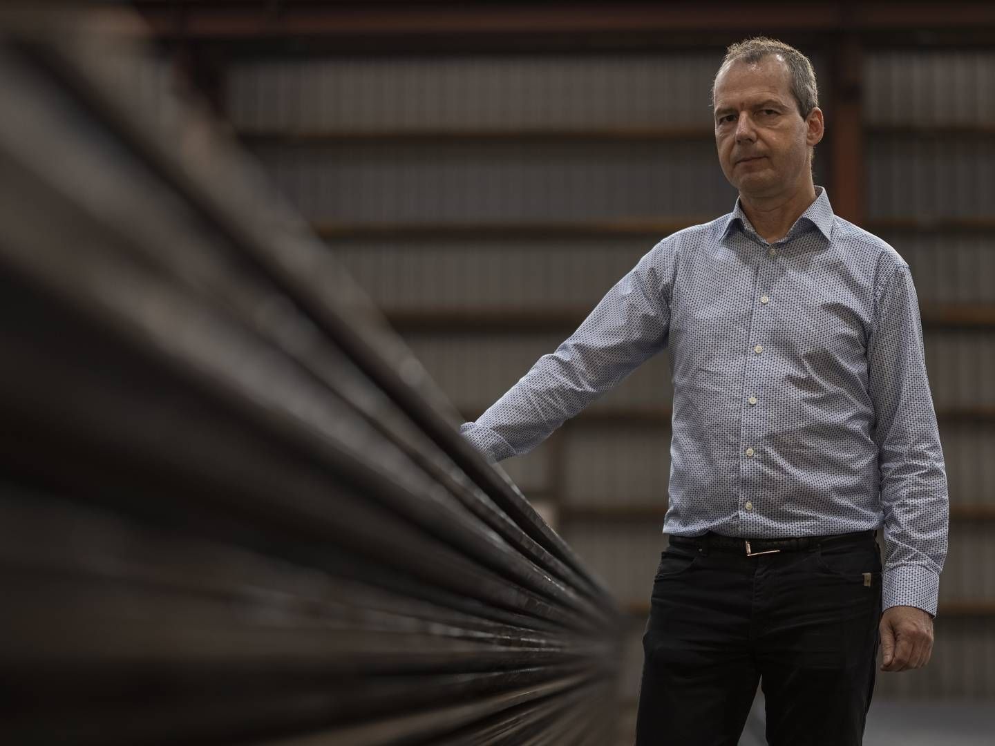 Jens Pedersen, adm. direktør i Welcon, har netop leveret det største overskud i fem år. Alligevel jubler han ikke ubetinget. | Foto: Joachim Ladefoged/ERH