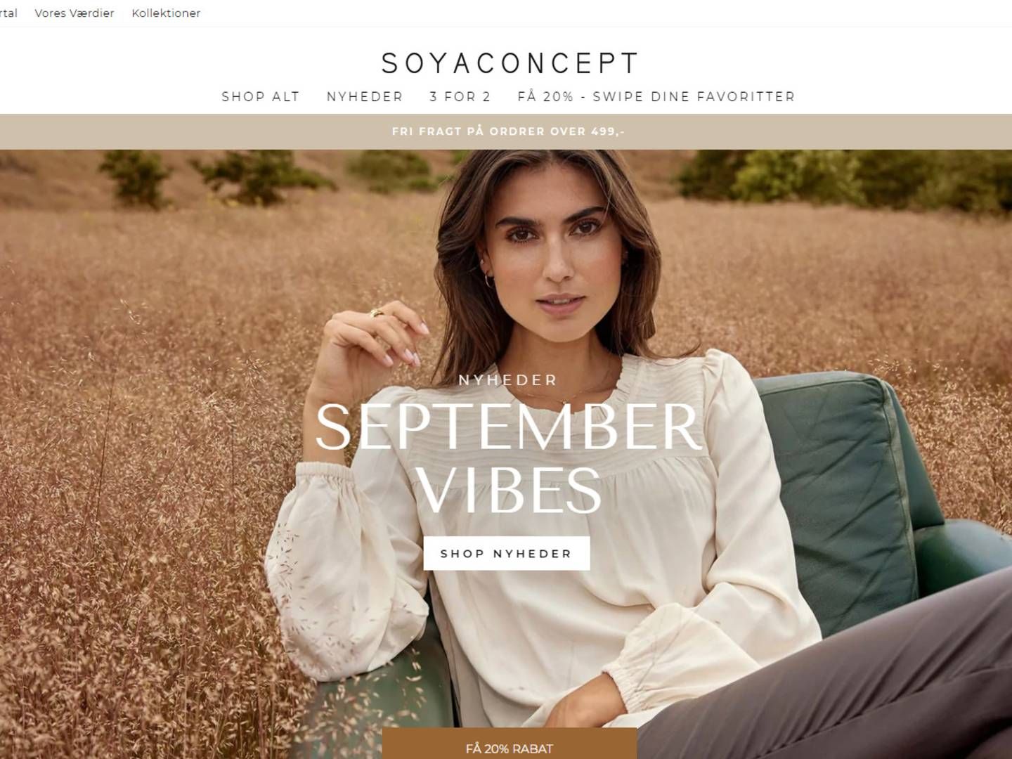 Ifølge Børsen har det danske modemærke Soya Concept måttet sige farvel til en milliardhandel af virksomheden. | Foto: Skærmbillede/Soya Concept