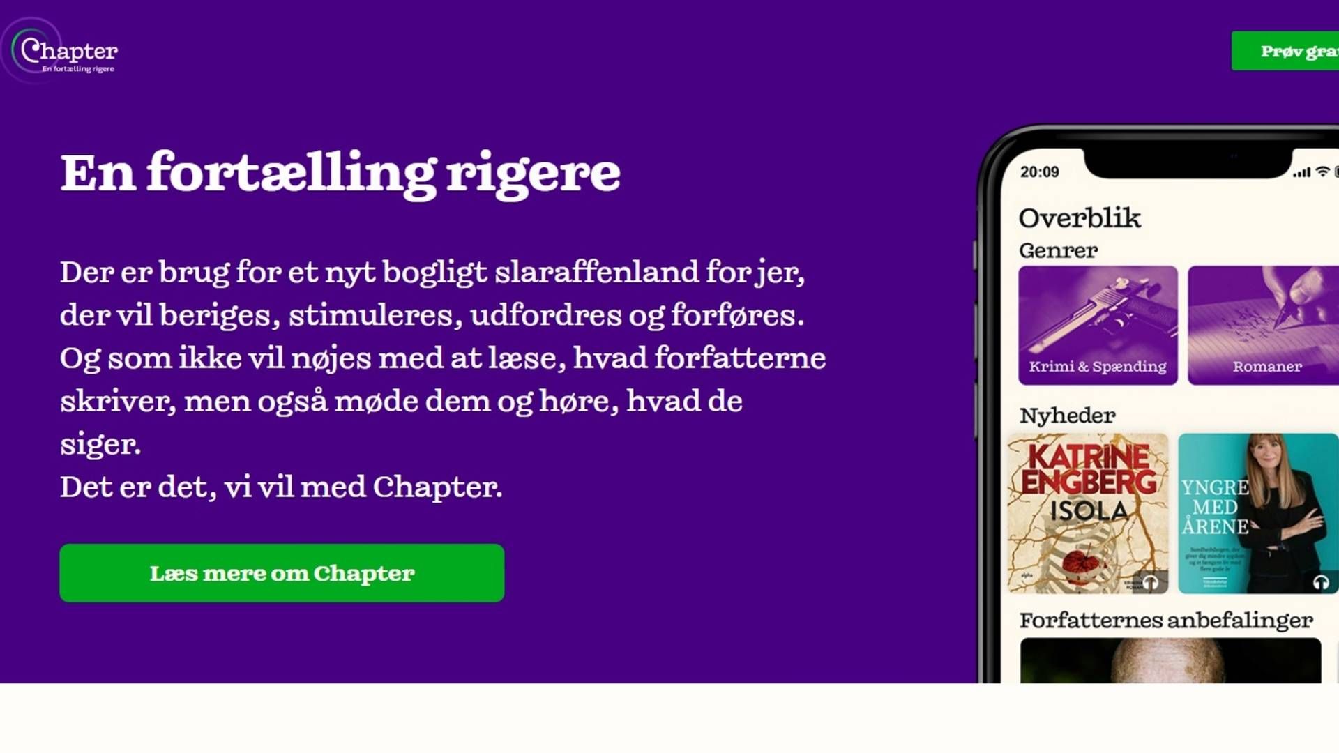 Chapter gik i luften i 2020. | Foto: Screenshot