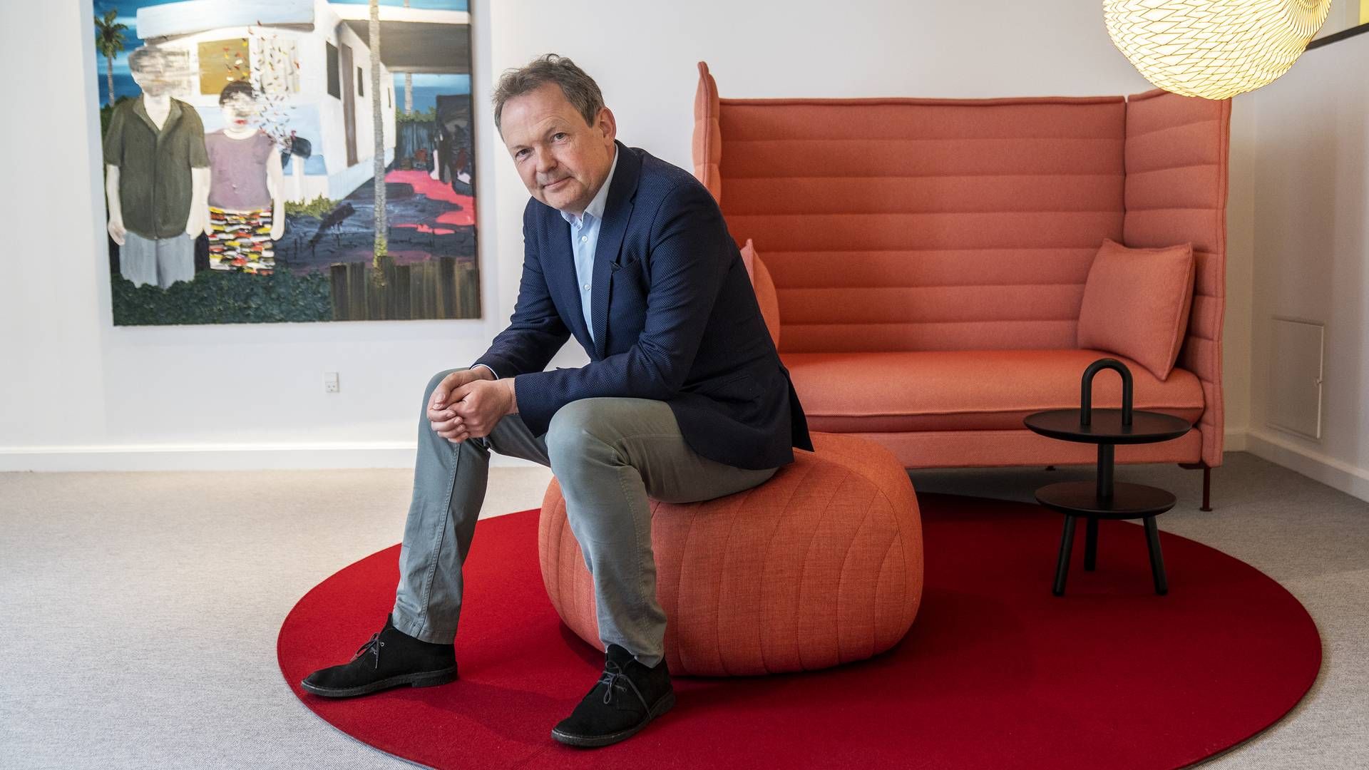 Ulrik Nødgaard er adm. direktør i Finans Danmark. | Foto: Stine Bidstrup/ERH