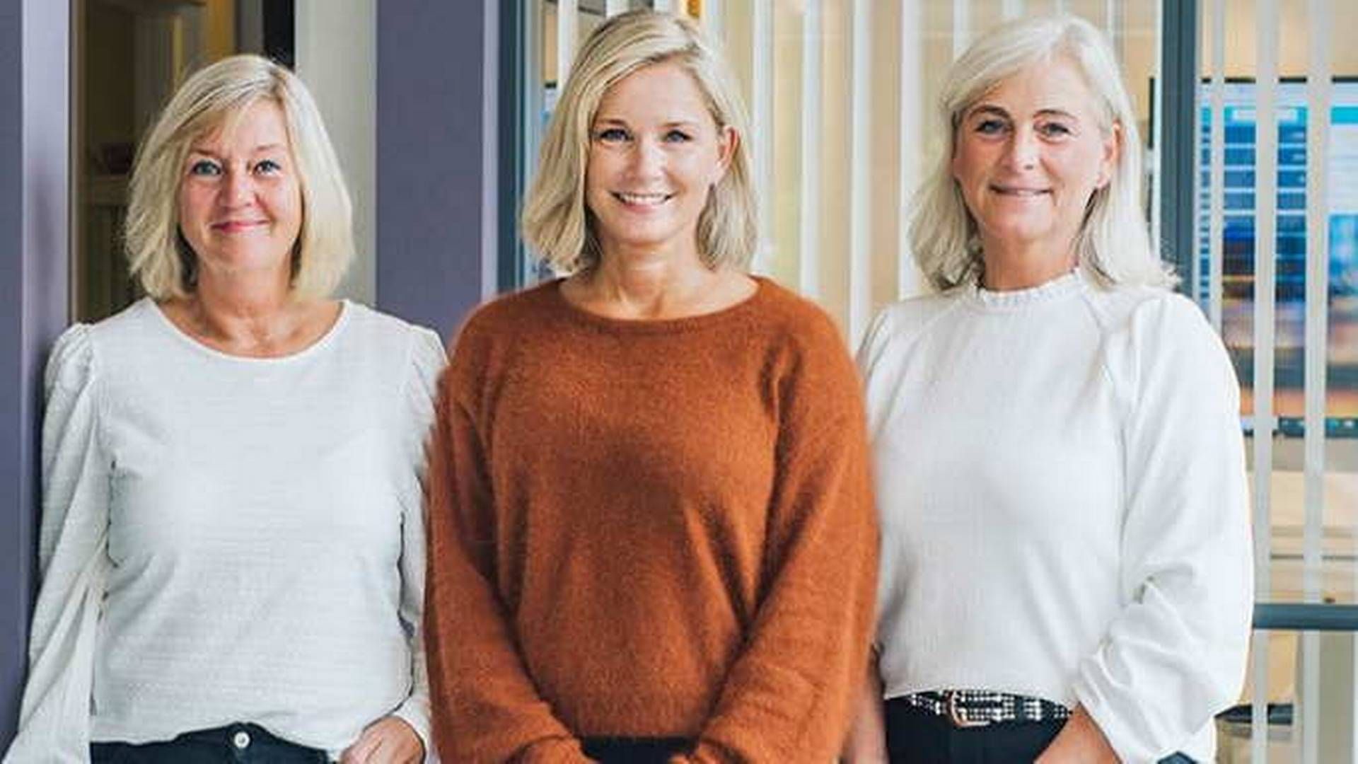 SELGER: Linda Landgraff, Kjersti Bodahl Hauge og Lise Bolstd har solgt Fram Forvaltning | Foto: Solibo
