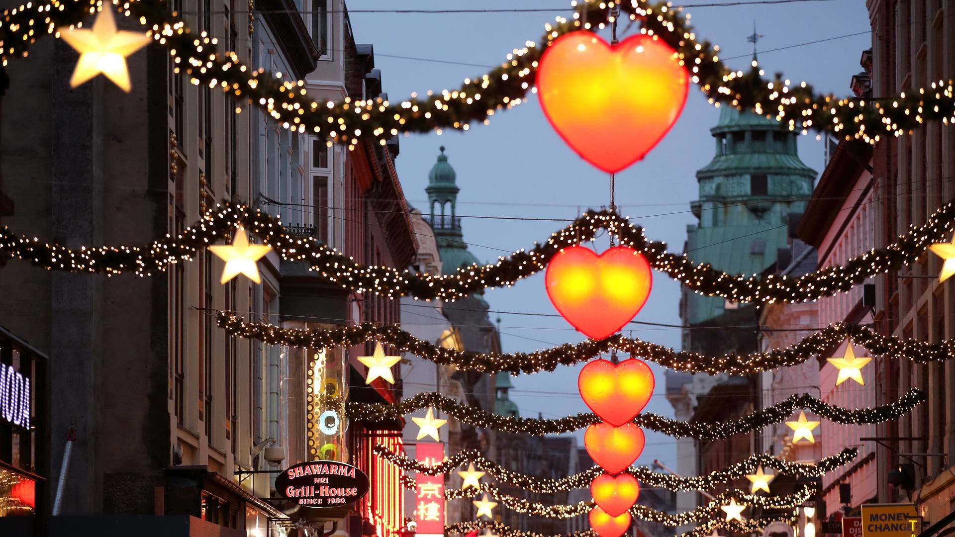 Julelys er afgørende for at trække kunder til butikkerne ifølge handelsforeningen i København, KCC | Foto: Jens Dresling