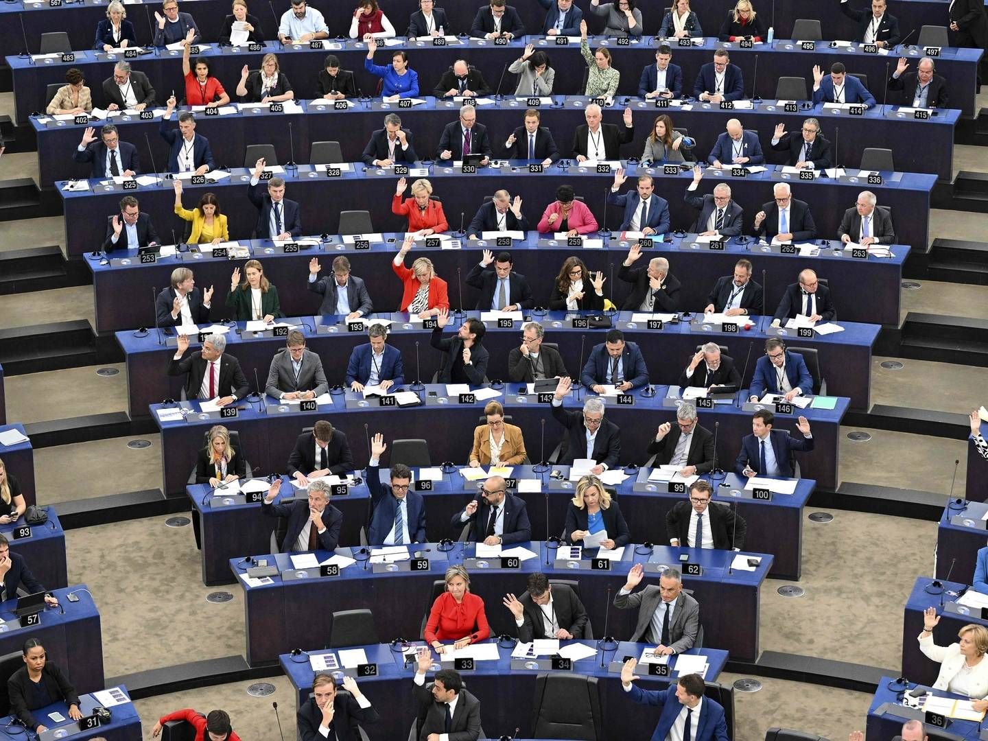 EU_Parlamentet vedtager en beslutning om, hvordan EU bør tackle energikrisen, men reelt har de folkevalgte ingen indflydelse på de nødbeslutninger, der træffes på energiområdet i øjeblikket. | Photo: FREDERICK FLORIN/AFP / AFP
