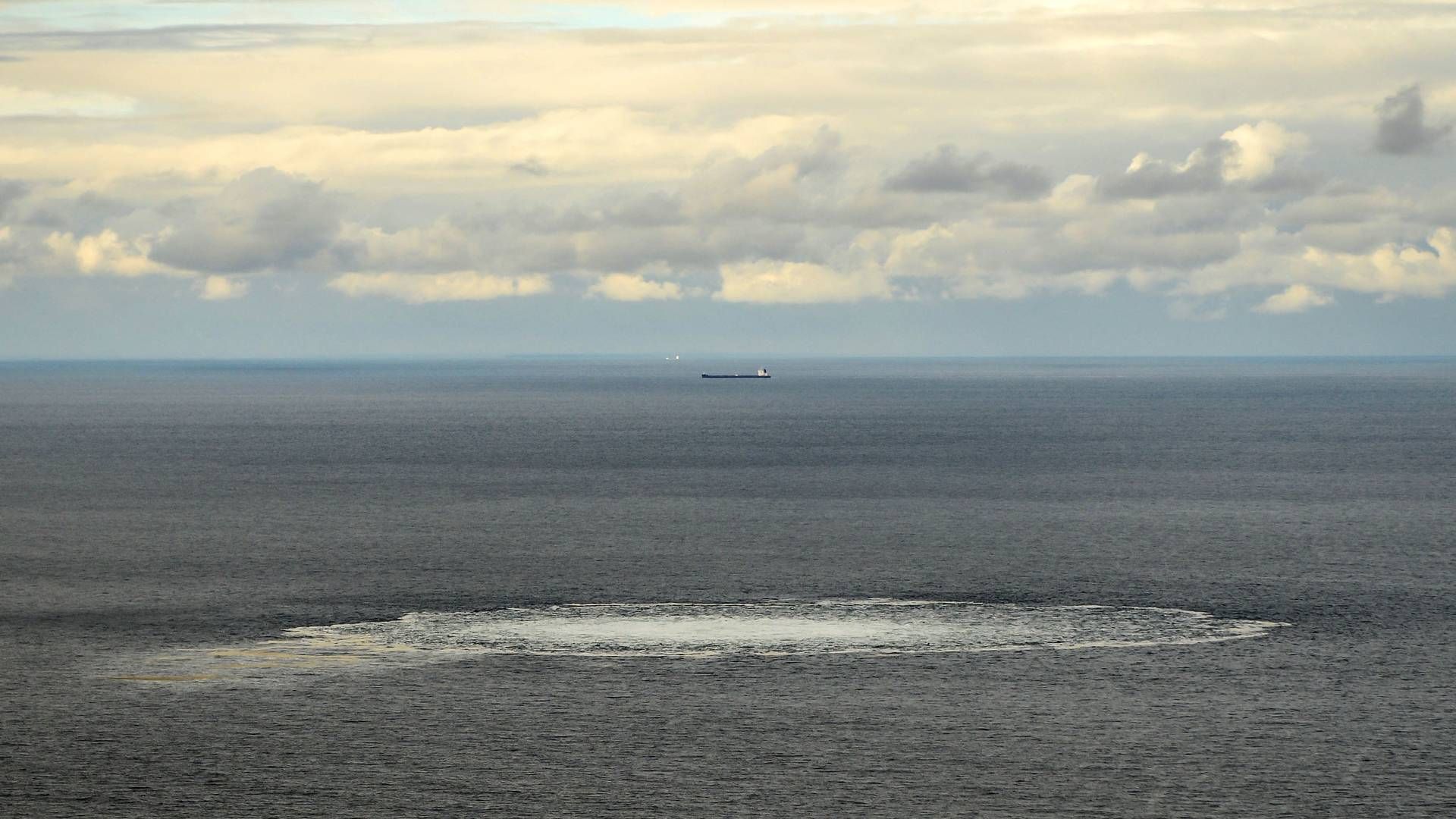 Gaslækage fra Nordstream i Øsersøen. | Foto: HANDOUT/AFP / DANISH DEFENCE