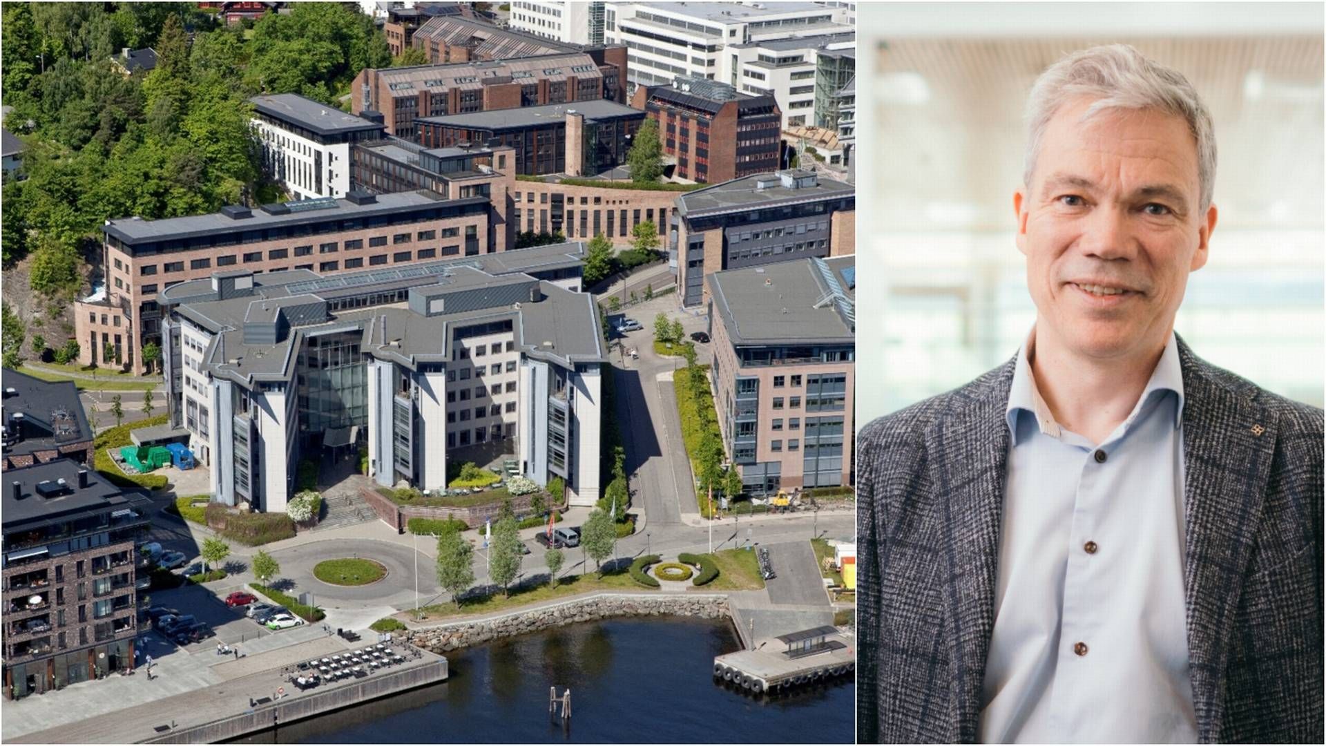 The Bærum property and DNB Liv CEO Anders Skjævestad. | Photo: DNB Livsforsikring og Stig B. Fiksdal