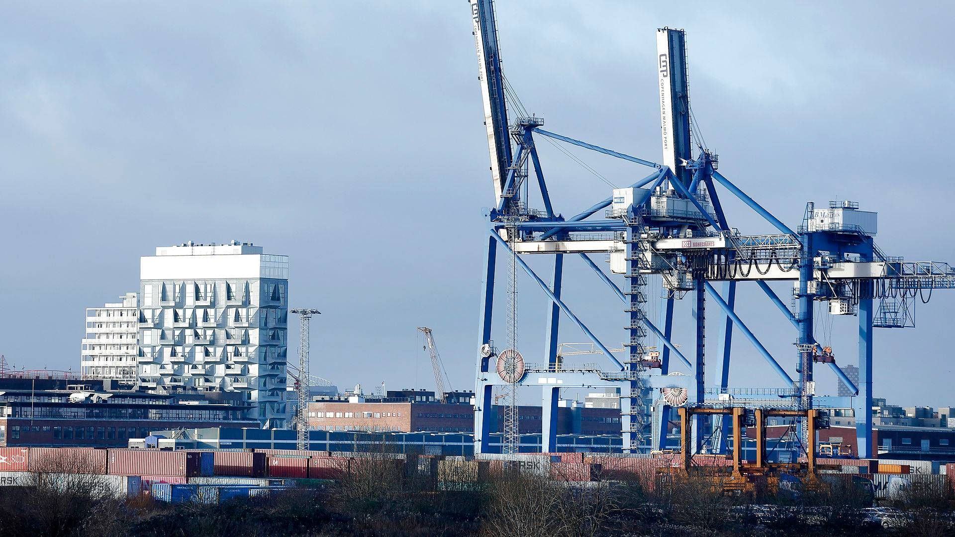 Byggeriet af en ny containerhavn i Københavns Nordhavn er på vej. | Foto: Jens Dresling/Ritzau Scanpix