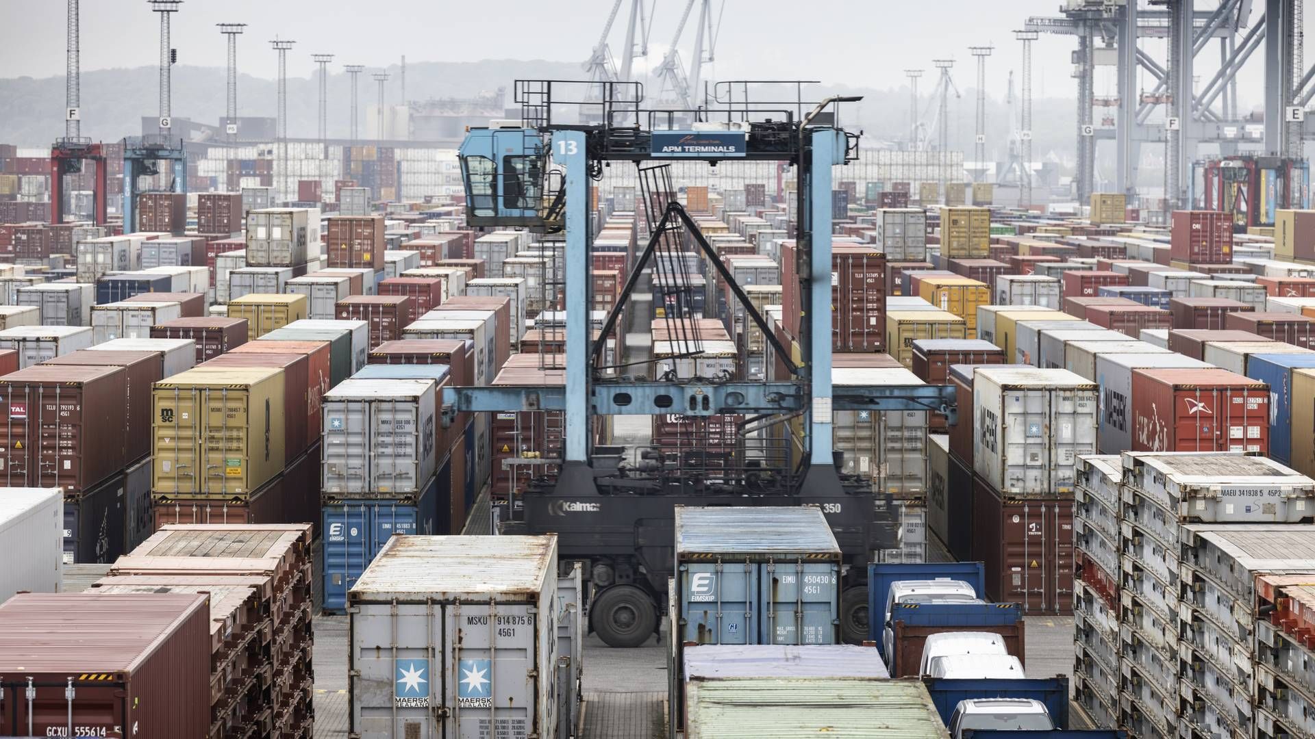 Prisen på at få fragtet en fyrrefodscontainer fra Shanghai til Rotterdam faldt med 13,2 pct. i forrige uge. | Foto: Casper Dalhoff/JPA