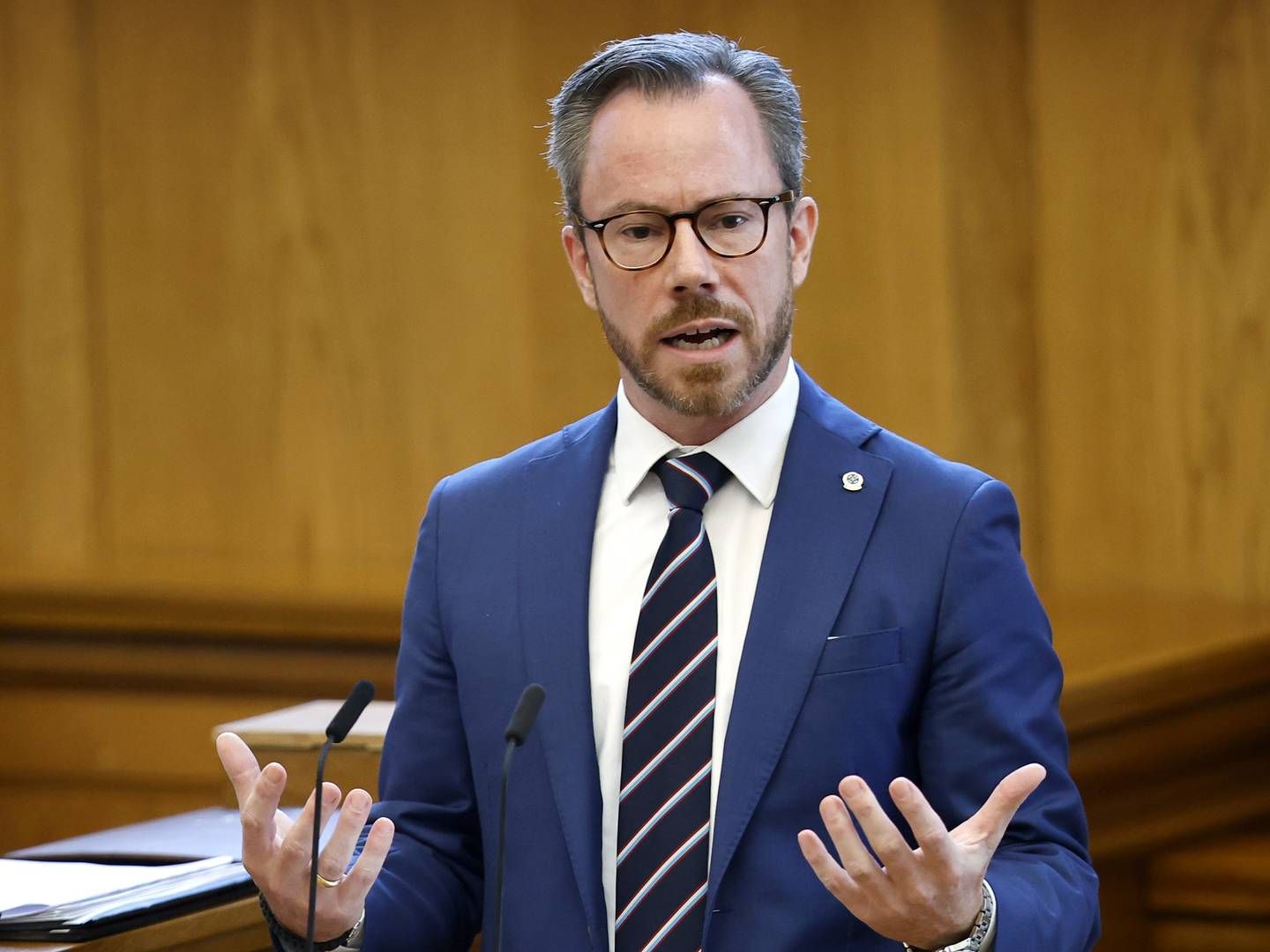 Venstre-formand Jakob Ellemann-Jensen. | Foto: Jens Dresling
