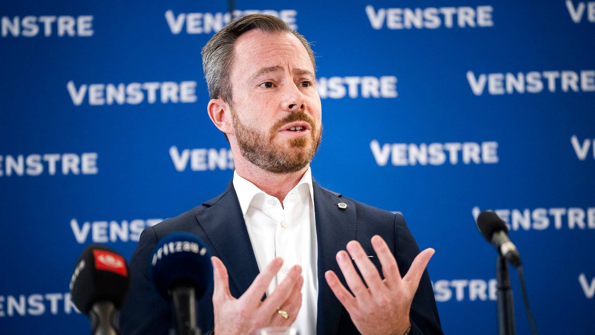 Venstres formand, Jakob Ellemann-Jensen. | Foto: Martin Sylvest/Ritzau Scanpix