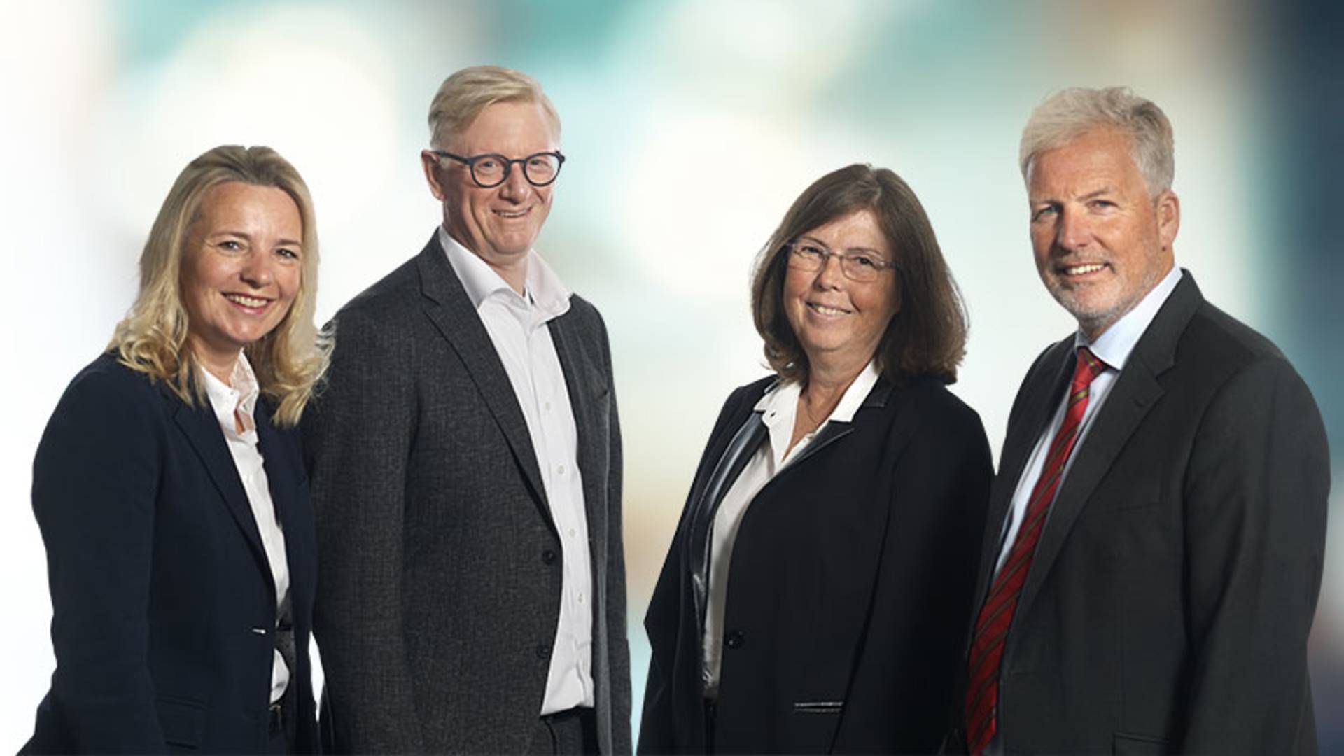 Stifterne af Dantaxlegal er fra venstre: Revisorerne Birgit Thomas, Jan Meyer-Sievers og Sigrun Scherff samt advokat Hans Köster. | Foto: Dantax/PR