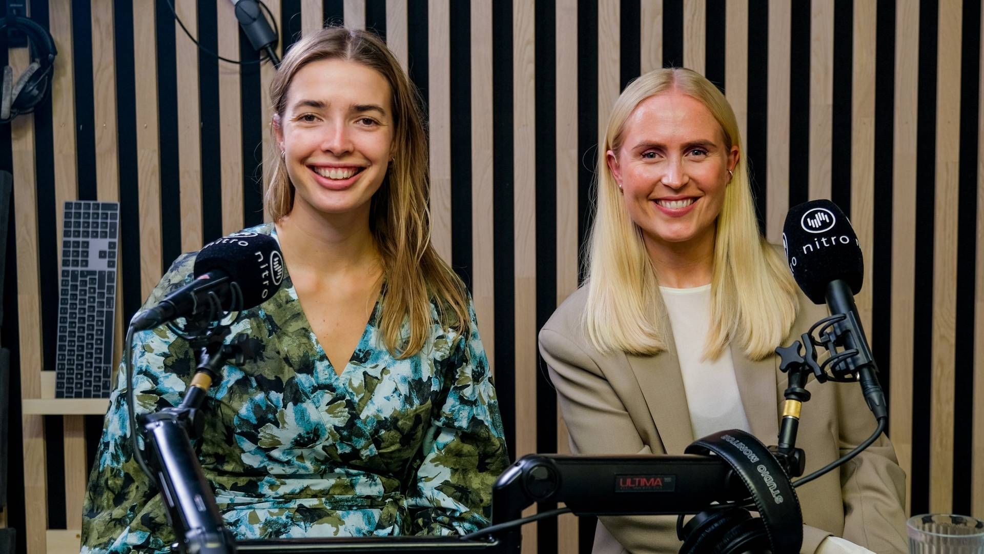 Thea Stensaker og Lone Sjursen Kleveland står bak podcasten Finansjentene. | Foto: Sebastian Holsen