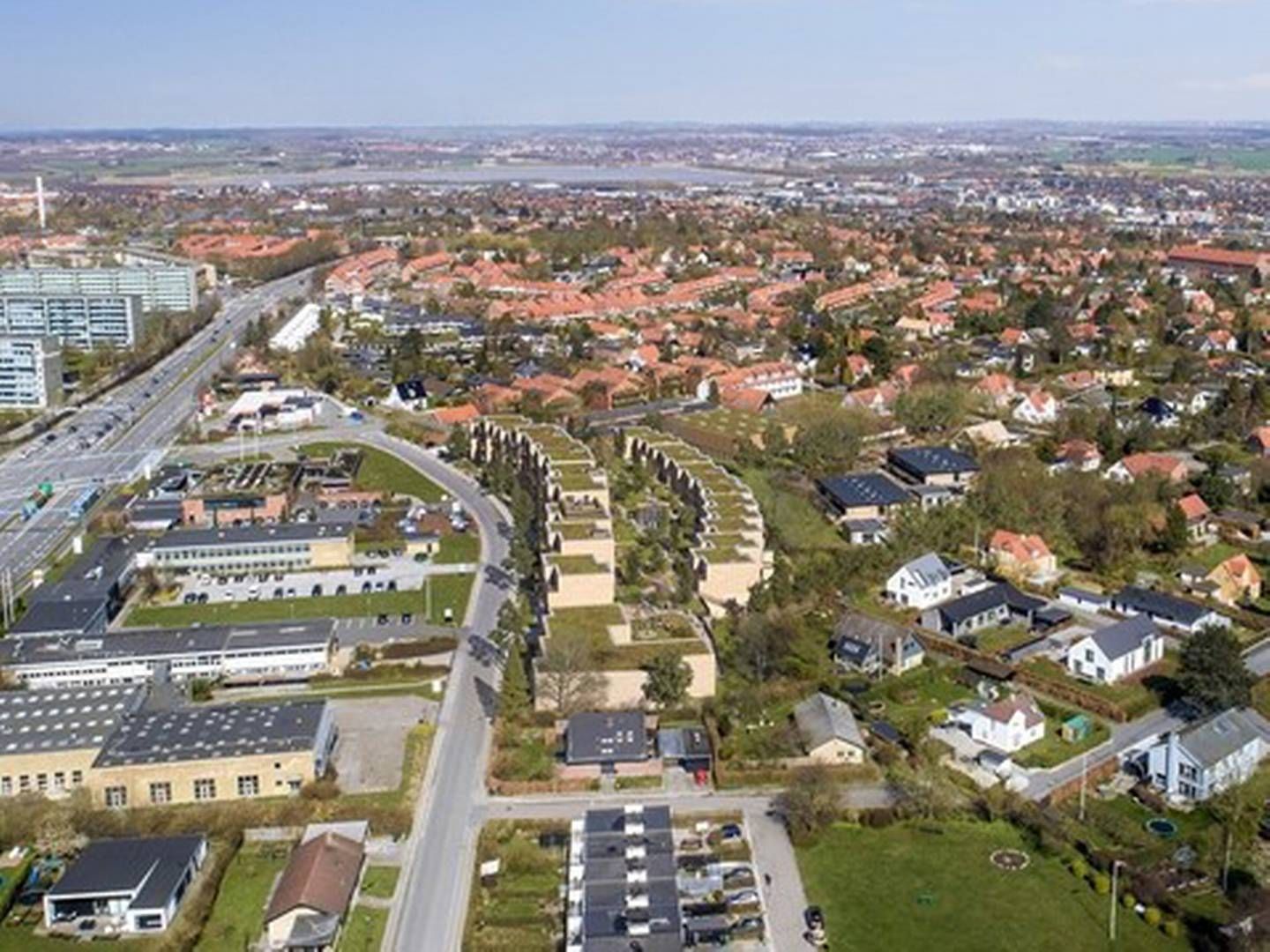 De over 200 boliger skal opføres på Agerbæksvej i Risskov. | Foto: PR-visualisering: C.F. Møller Architects