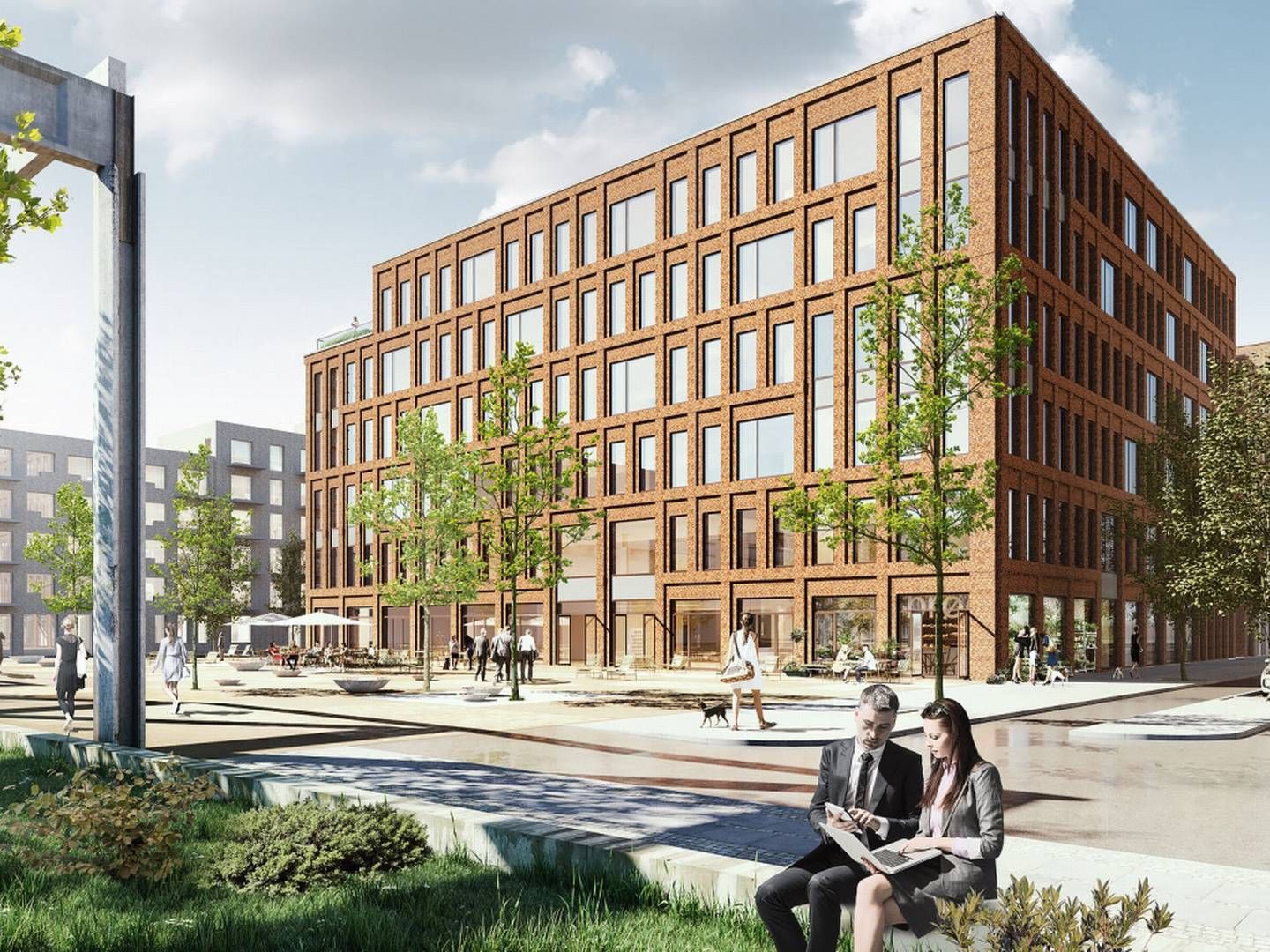 Når Magnolia Hus i Valby slår dørene op i februar 2023, bliver det med Nrep som ejer og operatør af kontorlokaler såvel som parkeringskælder. | Foto: PR-visualisering / Holscher Nordberg Architecture And Planning