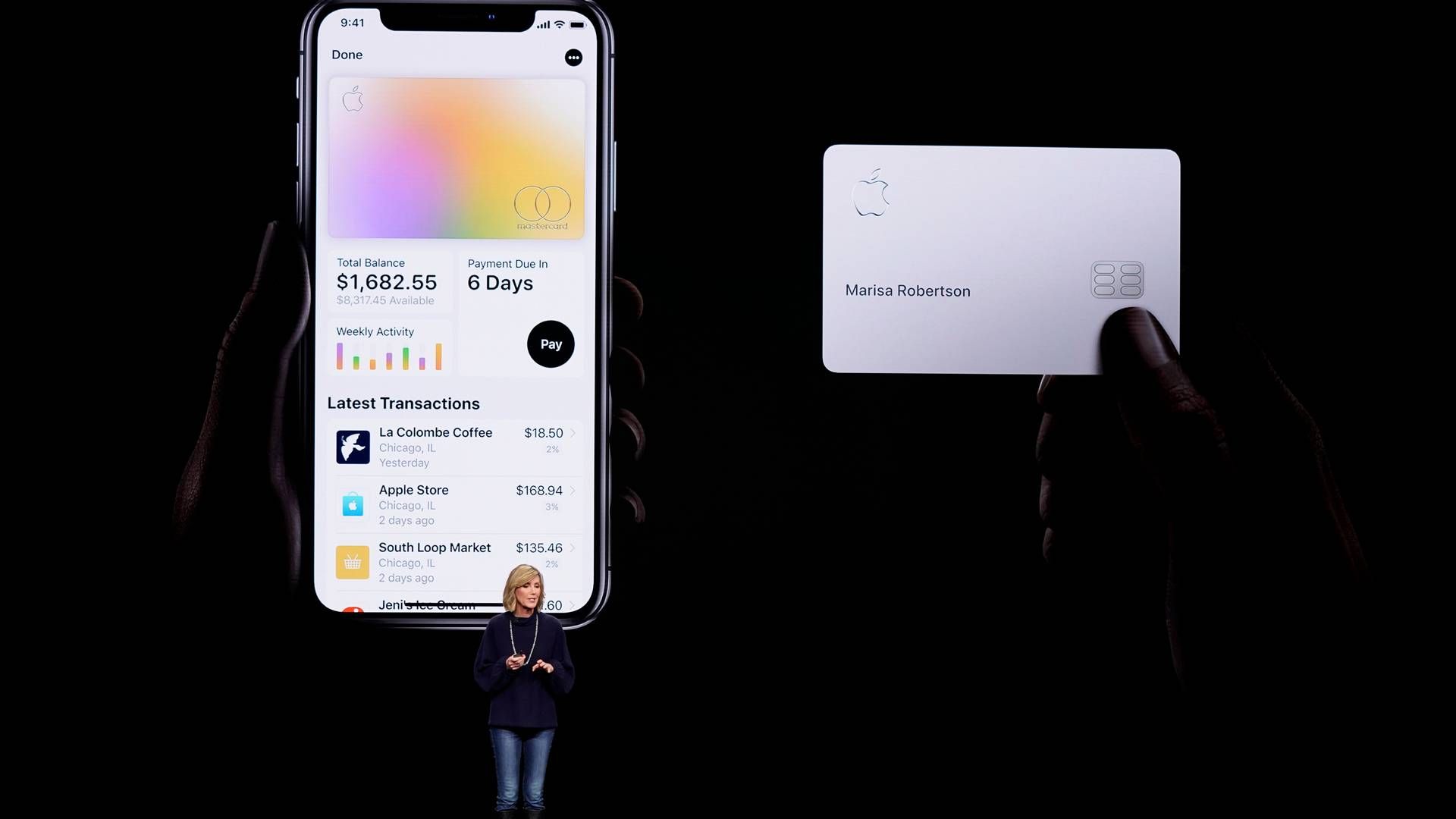 Chef for Apple Pay, Jennifer Bailey, præsenterede i 2019 planerne om Apple Card.