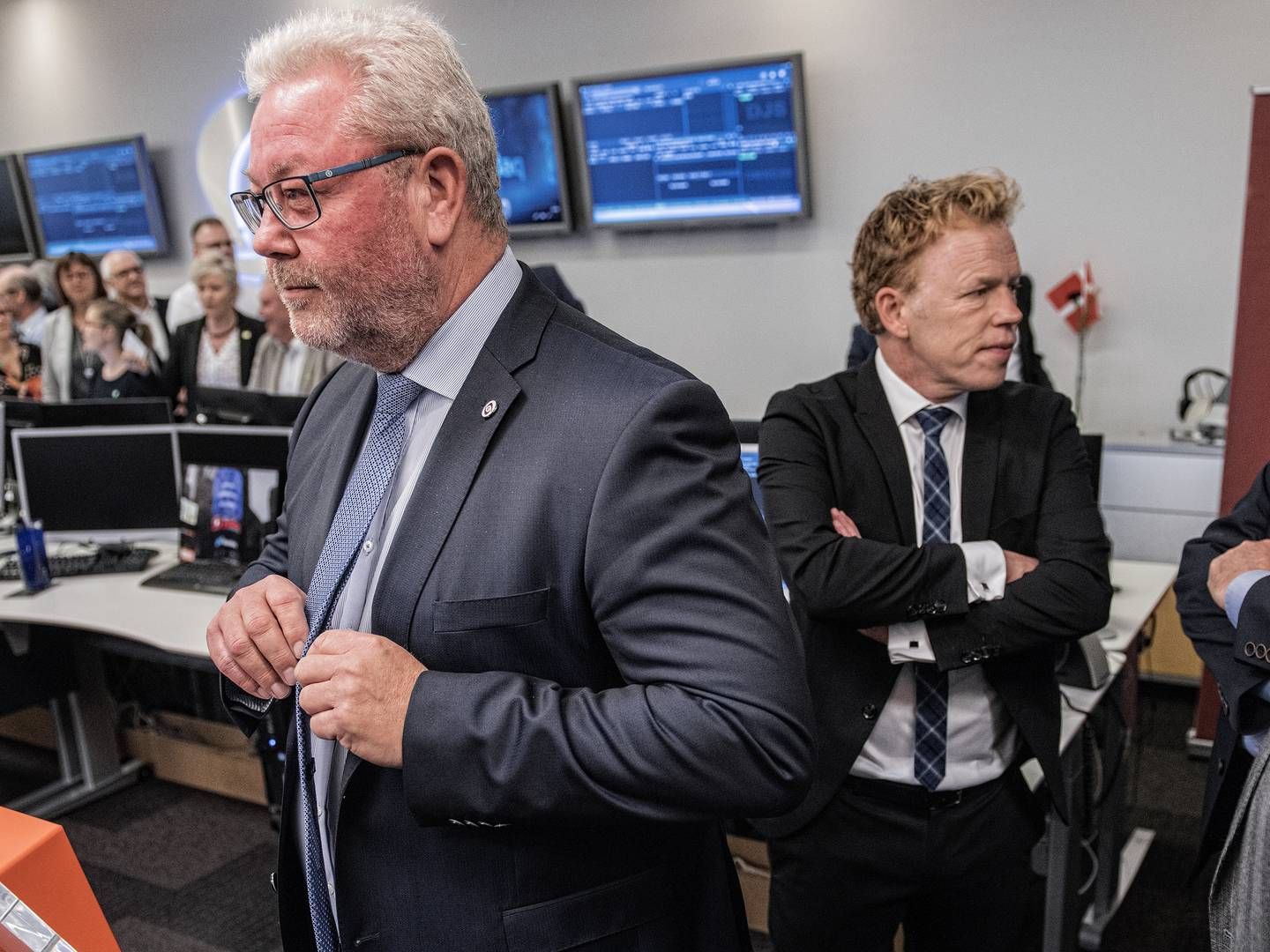 Claus E. Petersen er tilbage i en direktørrolle i finanssektoren. Her ses han i 2018, da Den Jyske Sparekasse blev børsnoteret. | Foto: Casper Dalhoff/ERH