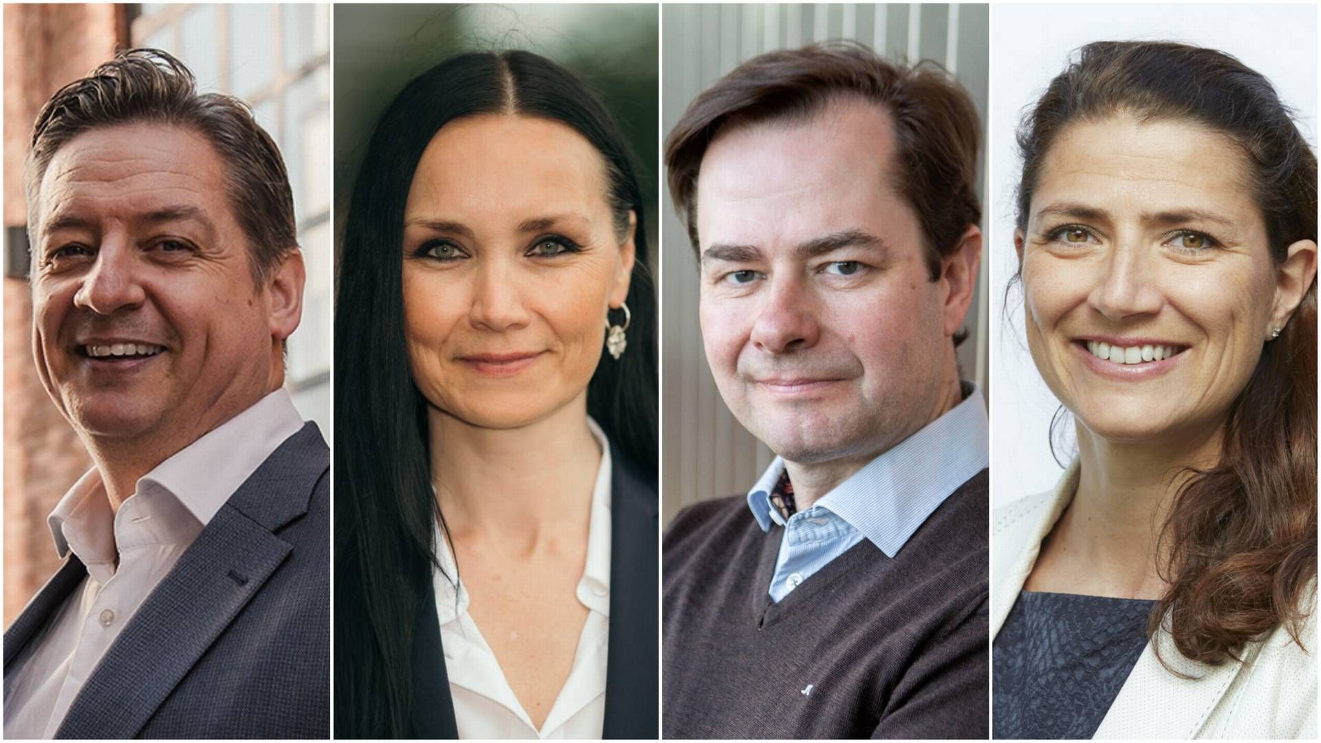 PÅ KALENDEREN: Bent Oustad i Norwegian Property legger frem tall, Renate Sørestrand-Hansen i DNB Eiendom. deltar i debatt på konferanse, Lars Jacob Hiim i Boligprodusentenes Forening legger frem tall og Sonja Horn i Entra legger også frem tall denne uken. | Foto: Selskapene