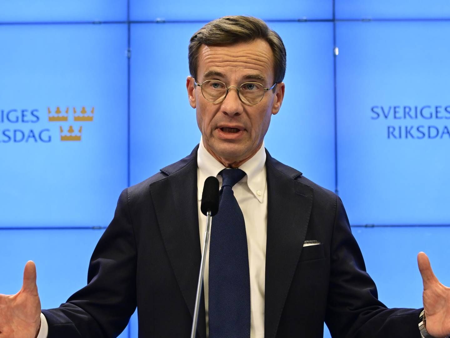 Sveriges statsminister, Ulf Kristersson. | Foto: 10030 Jonas Ekströmer/TT/TT NYHETSBYRÅN / TT NYHETSBYRÅN