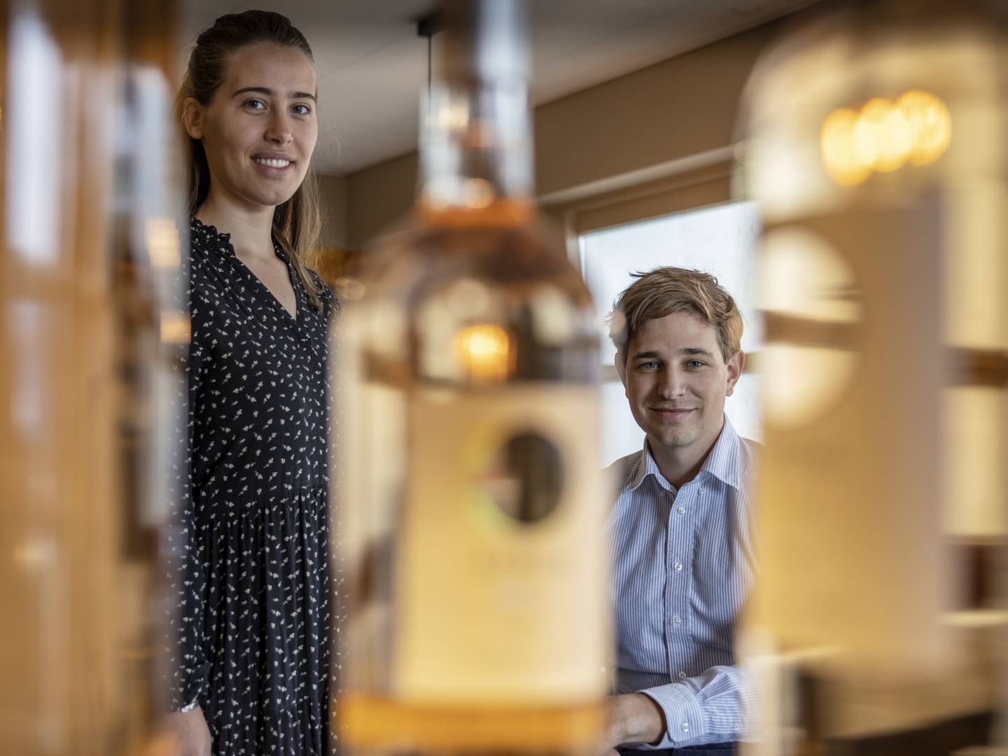 Den Sidste Flaske sælger bl.a. restpartier af vin og blev etableret af iværksætterparret Julie og Tobias Silverstein Hincheley i 2019 | Foto: Joachim Ladefoged/ERH
