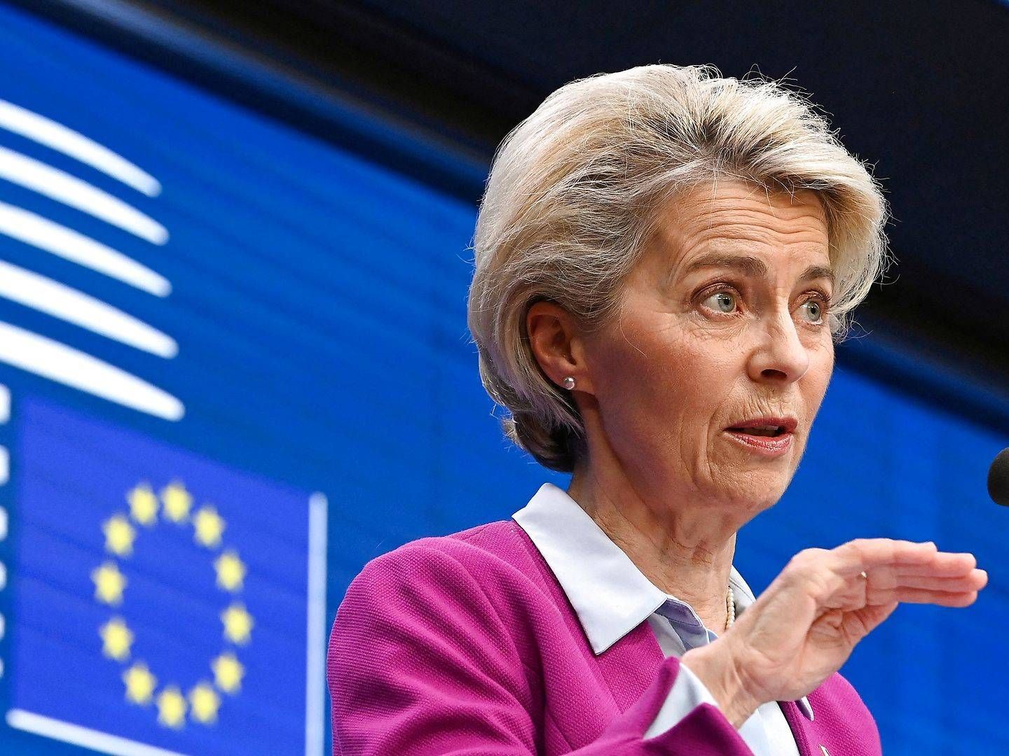 EU-Kommissionens formand, Ursula von der Leyen. | Foto: John Thys/AFP/Ritzau Scanpix