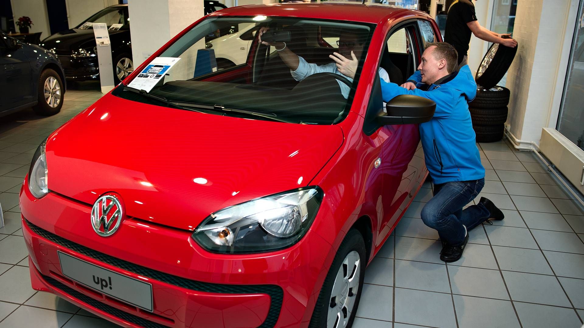 VW Up! er en af de bilmodeller, som har oplevet et massivt løft i brugtpriserne det seneste halvandet år. | Foto: Lars Krabbe/Jyllands-Posten/Ritzau Scanpix