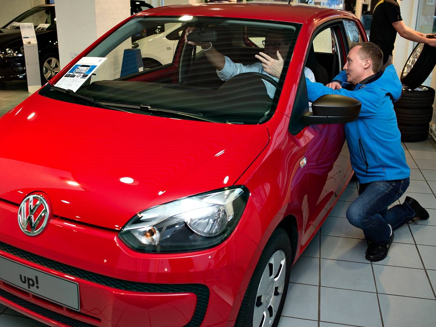 VW Up! er en af de bilmodeller, som har oplevet et massivt løft i brugtpriserne det seneste halvandet år. | Foto: Lars Krabbe/Jyllands-Posten/Ritzau Scanpix