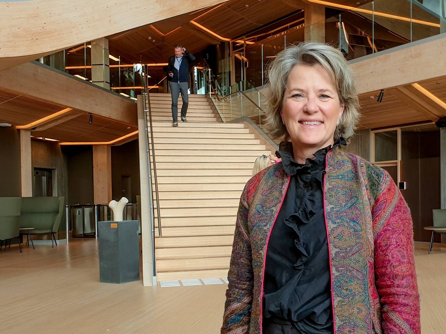 Konsernsjef i SR-Bank, Benedicte Schilbred Fasmer. | Foto: Sebastian Holsen