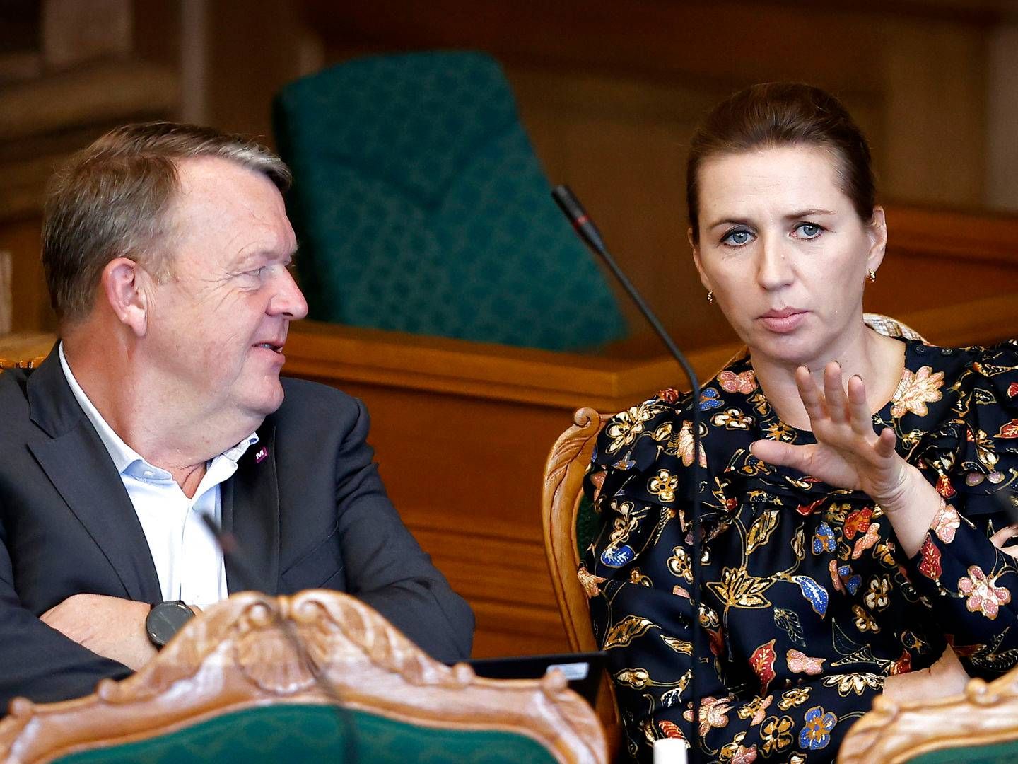 Knap en fjerdedel af direktørerne i Watch Mediers undersøgelse foretrækker en regering over midten her eksemplificeret ved Lars Løkke Rasmussen og Mette Frederiksen. | Foto: Jens Dresling/Ritzau Scanpix