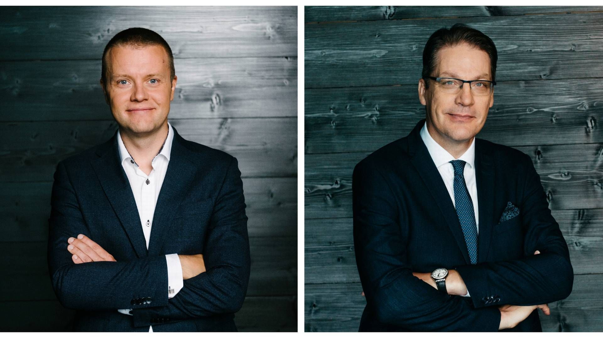 CIO Markus Aho and CEO Risto Murto of Varma Mutual Pensions. | Photo: Varma PR.
