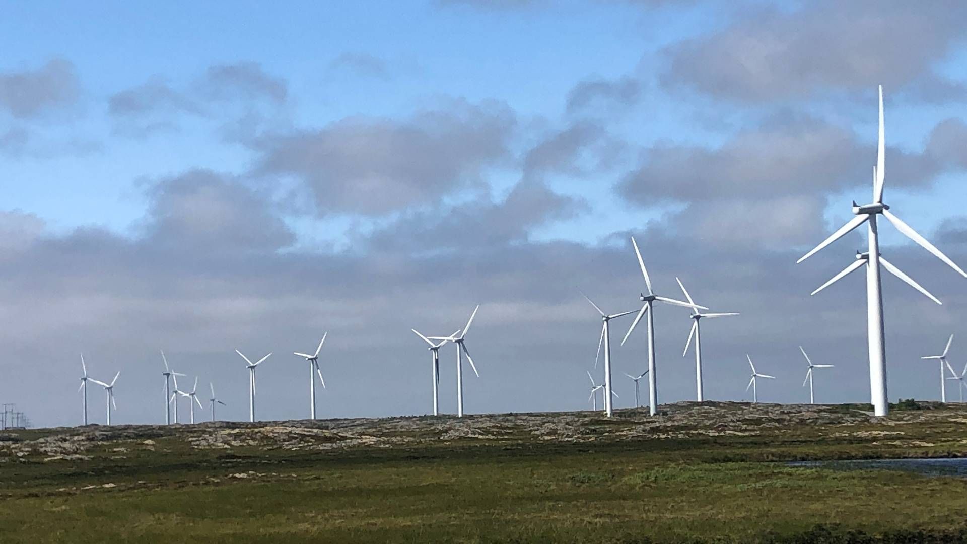 SOL OG VIND: Smøla vindpark brukes til å teste ut hvordan det vil fungere å kombinere solenergi og vindkraft på samme sted. | Foto: Møre og Romsdal fylkeskommune