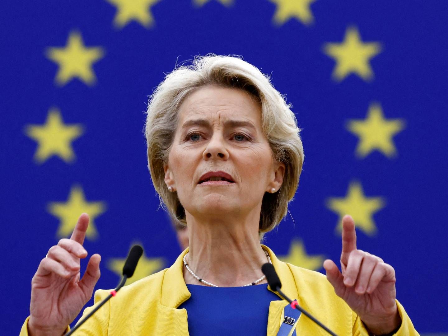 EU-Kommissionens formand, Ursula von der Leyen, afslørede planerne om et nyt benchmark for gas, da hun holdt sin årlige State of the Union-tale 14. september. | Photo: Yves Herman/Reuters/Ritzau Scanpix
