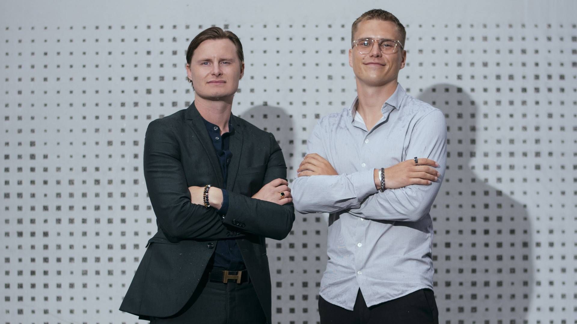 Kristoffer Degn og Martin Navne, der stiftede Custimy.io. | Foto: Søren Vendelbo/JPA