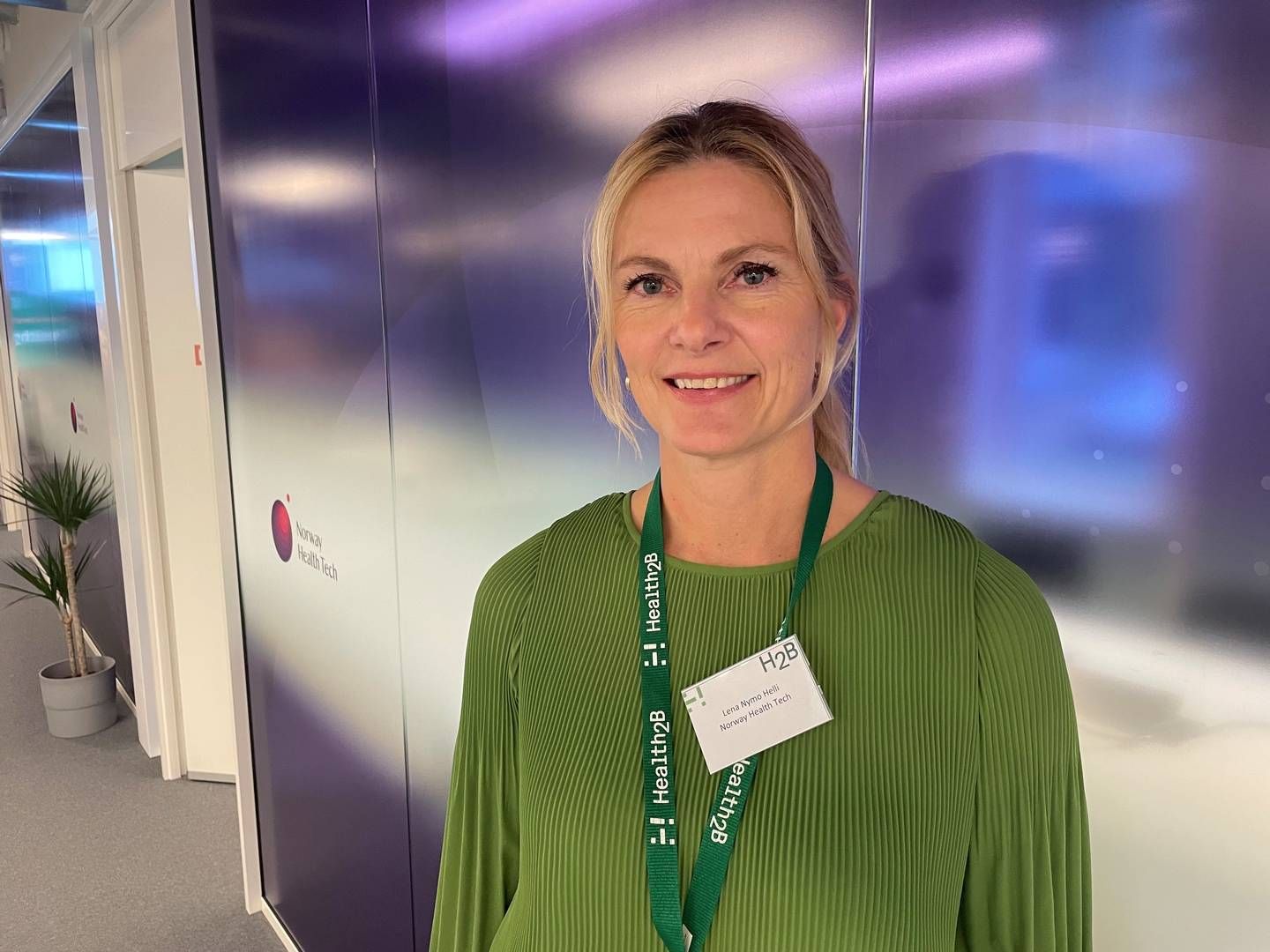 TEKNOLOGISK POTENSIAL: Administrerende direktør Lena Nymo Helli i Norway Health Tech mener kunstig intelligens kan spille en viktig rolle i helsevesenet. – Det ligger stort potensial i teknologien til å forebygge og diagnostisere sykdom mye tidligere og bedre enn i dag, sier hun. | Foto: Anne Grete Storvik