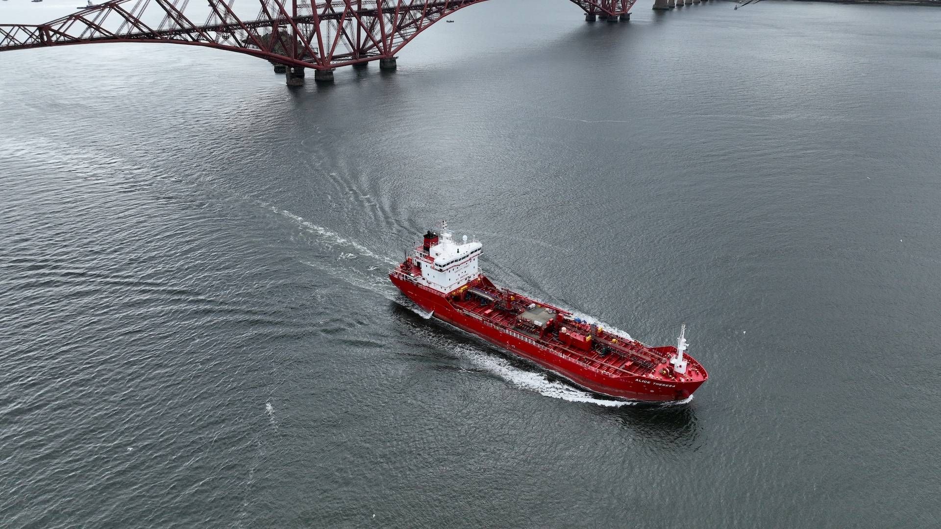 The environmental technology has been installed on two of Christiania Shipping's vessels: Alice Theresa (pictured) and Jette Theresa. | Photo: Christiania Shipping