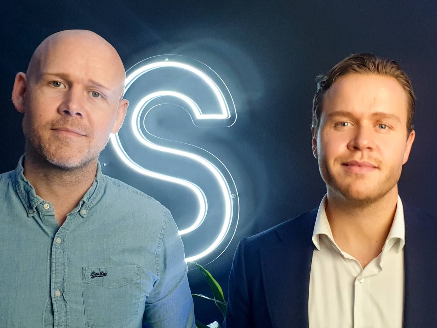 Leder for markedsføring i Strise, Lars Lunde Birkeland og kommersiell leder i Strise, Fredrik Riiser. | Foto: Sebastian Holsen
